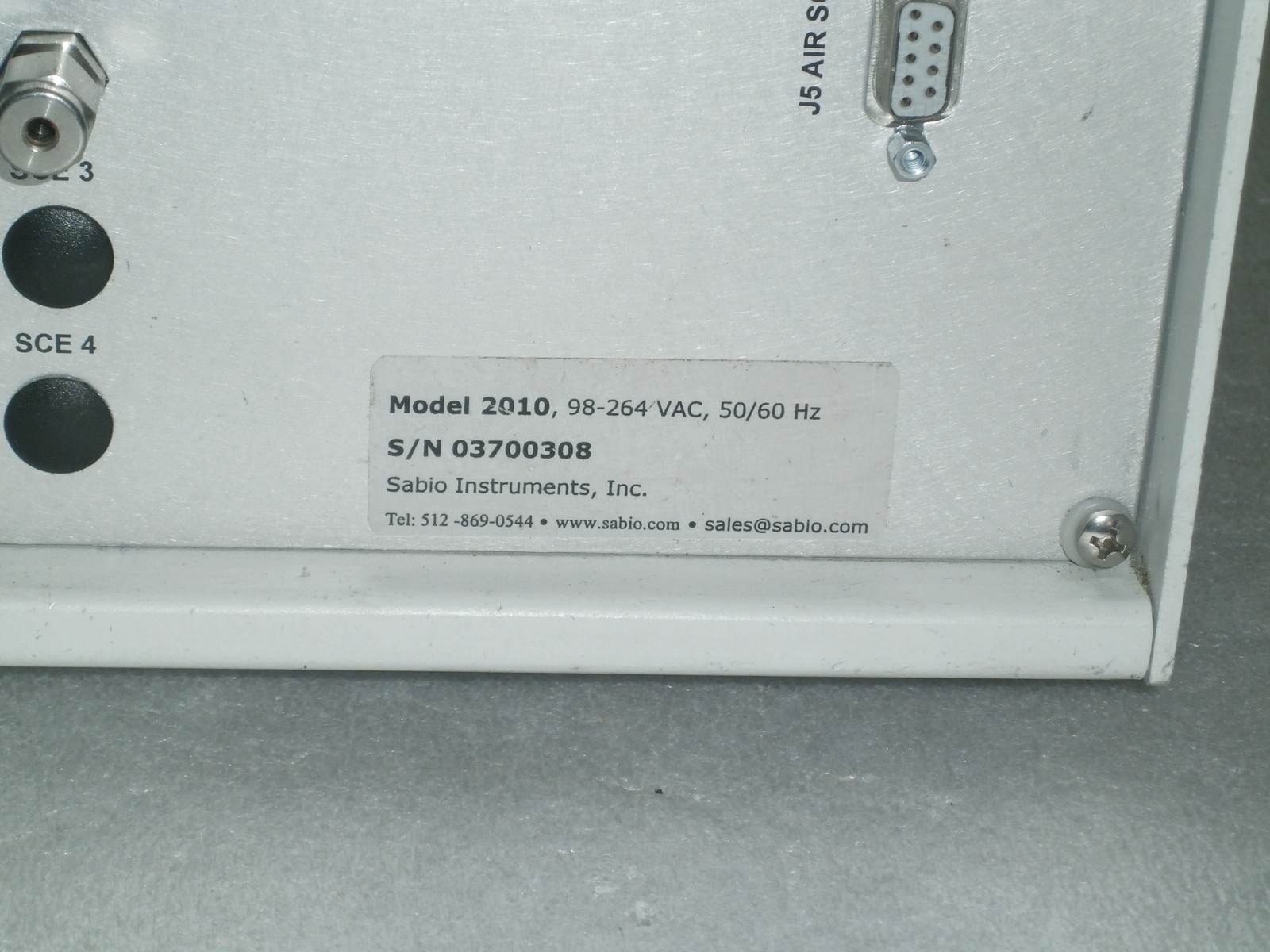 Sabio Instruments Model 2010D Gas Dilution Calibrator 2010