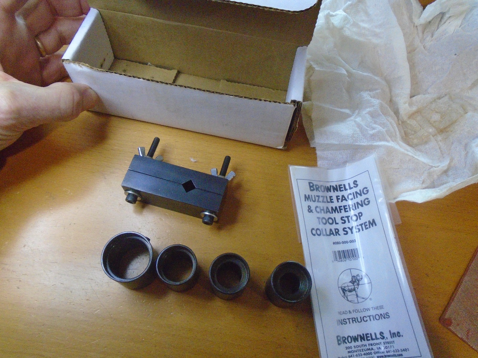 Brownells / Pacific Muzzle Crown Facing Tool Stop Collar Kit - Gunsmith