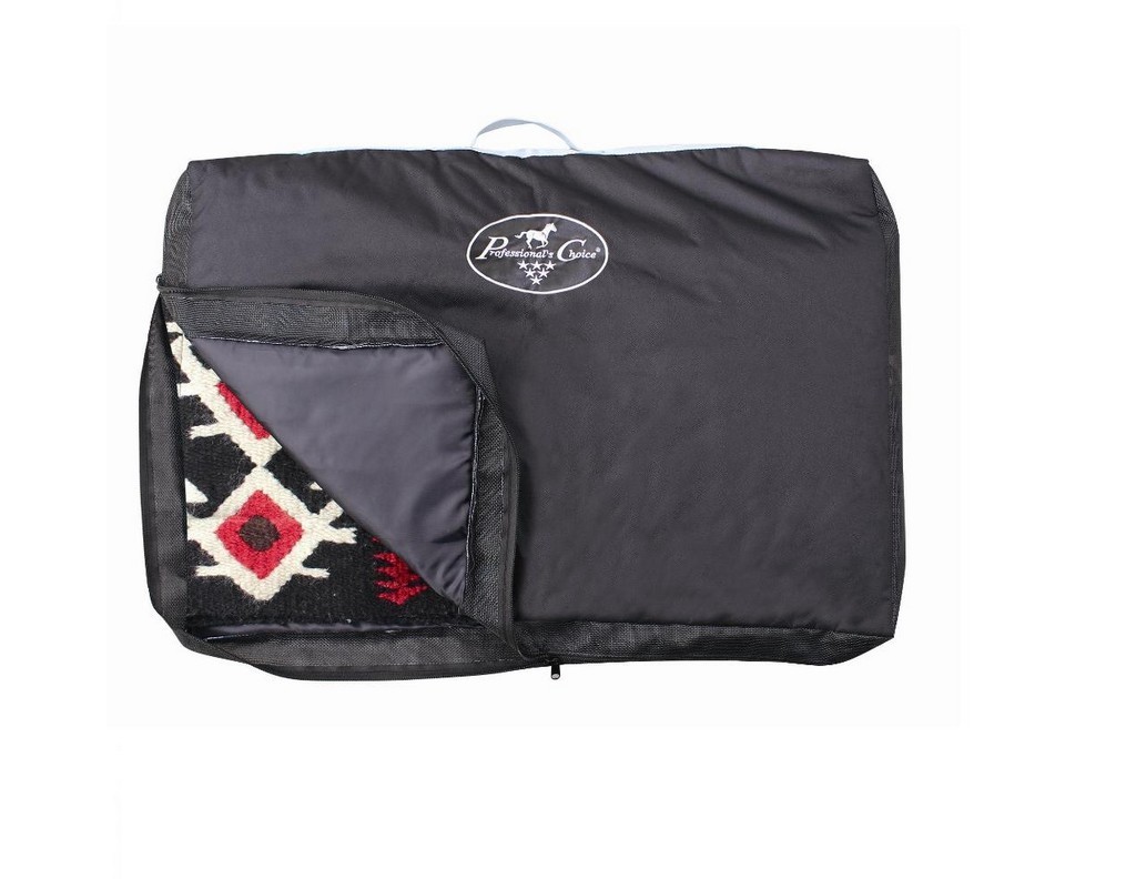 Professionals Choice Saddle Pad Case Mesh Lined Zipper Black HA-916