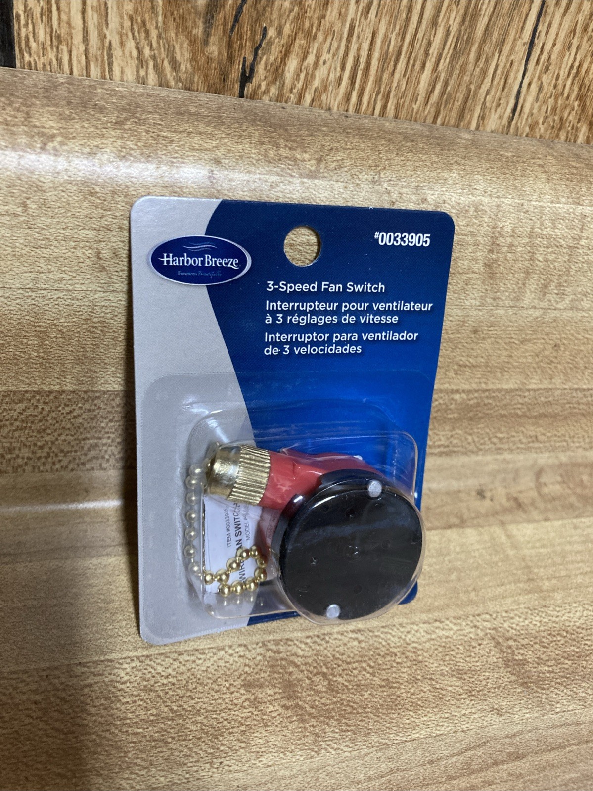 HARBOR BREEZE  3 SPEED  CEILING FAN PULL CHAIN 4 WIRE SWITCH ZE-208S NEW