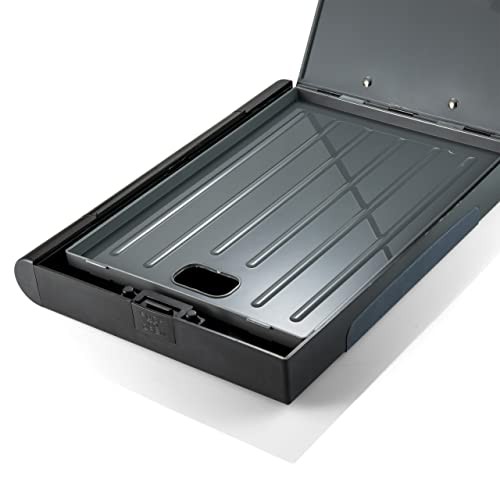 Recycled Double Storage Clipboard/Forms Holder, Plastic, Gray/Black (83357)