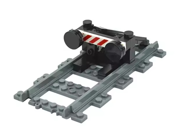 New Station Tracks Railway Buffer for Lego Kit Train Building Blocks Sets