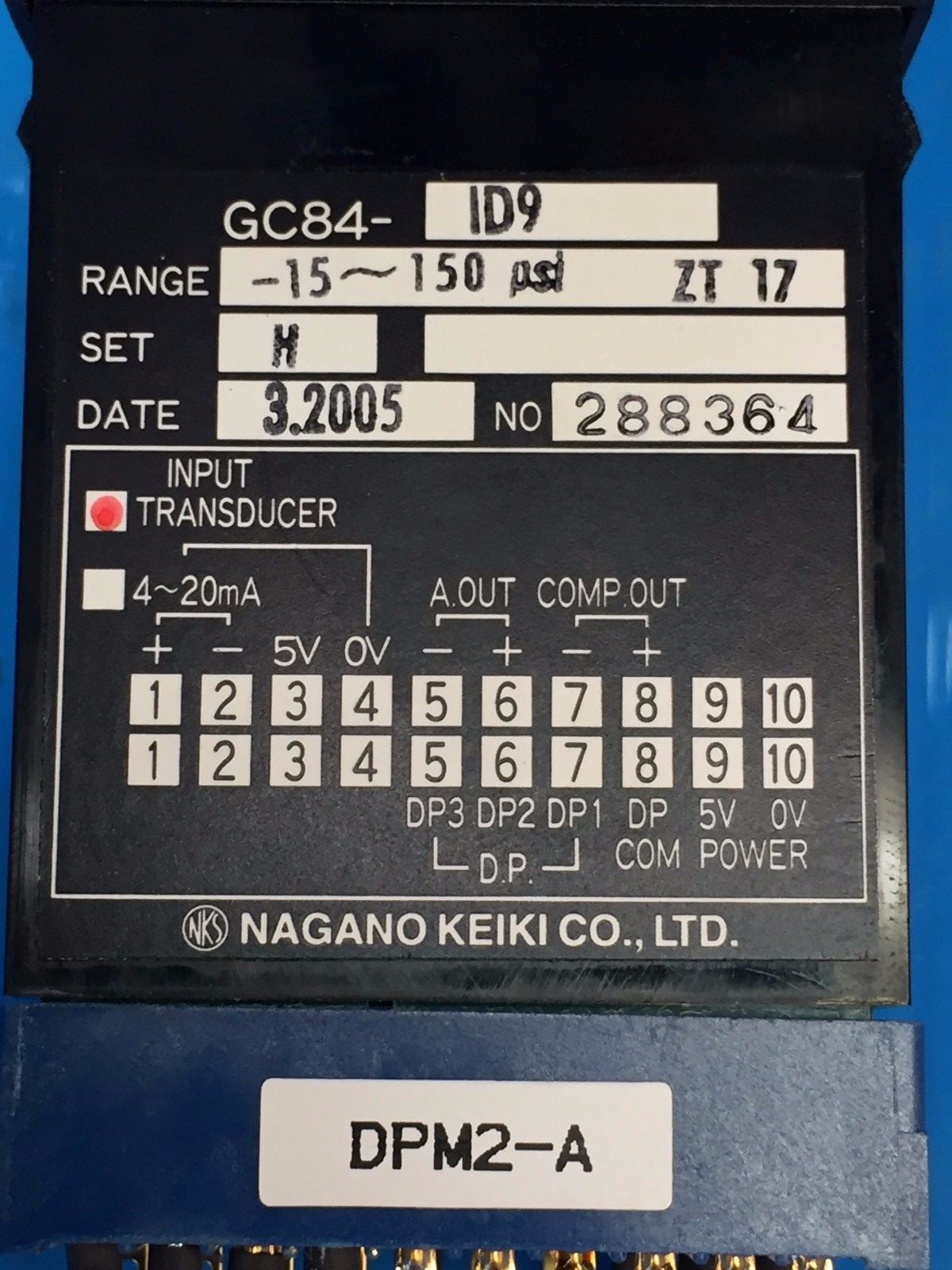 NAGANO KEIKI GC8-ID9 Digital Indicator