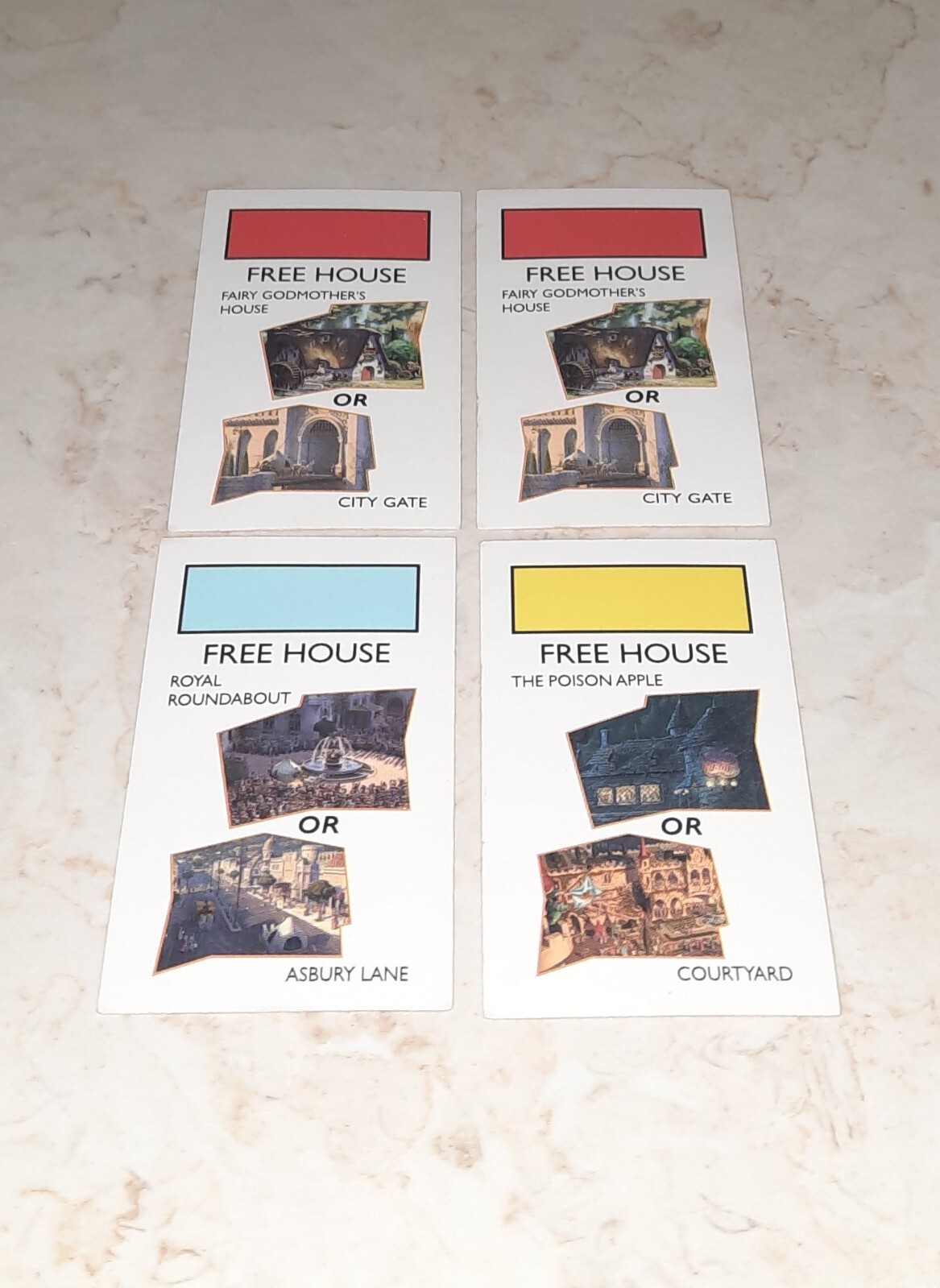Shrek Monopoly Junior Board Game Replacement Piece Chance Cards