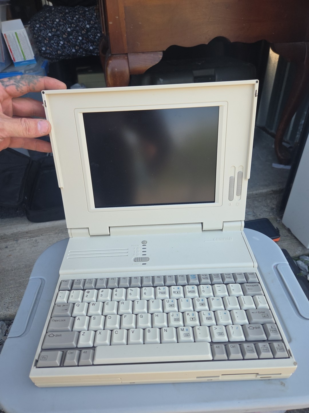 Compaq LTE 386s/20 Laptop Tested And Working