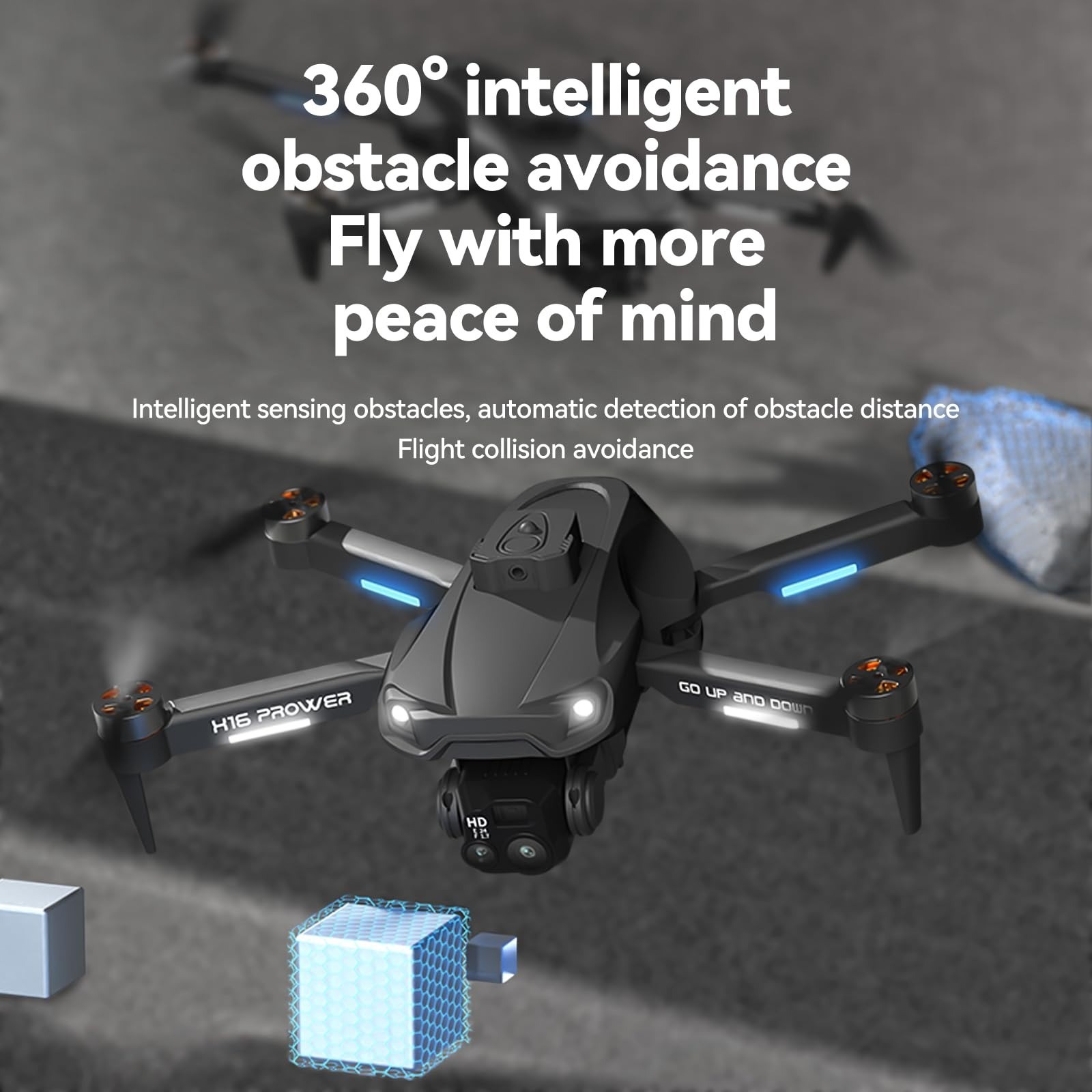 4K Foldable Drone with Obstacle Avoidance | TODAMU H16 Prowler