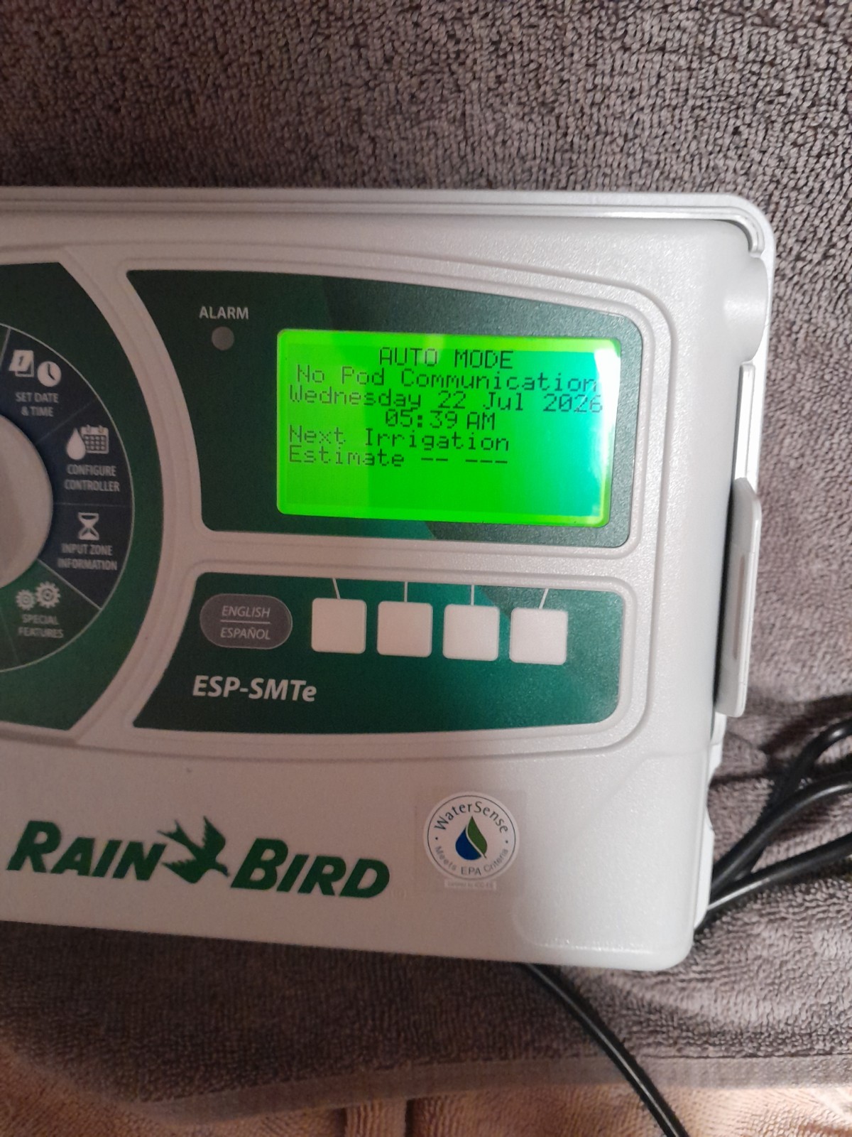 Rain Bird ESP-SMTe Sprinkler Controller With WR2-48 Sensor