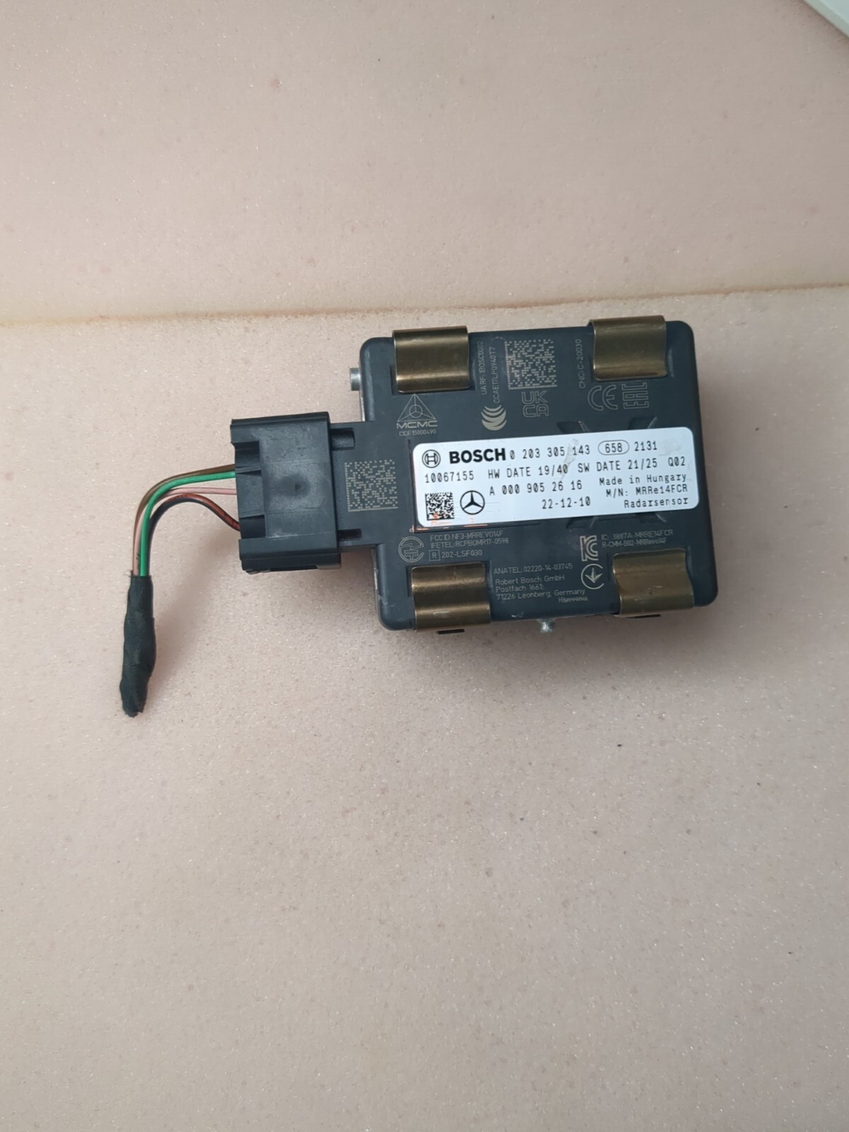 OEM 2023 Mercedes Benz GLA-Class 2.0L Radar Sensor 0203305143 10067155 A00090526