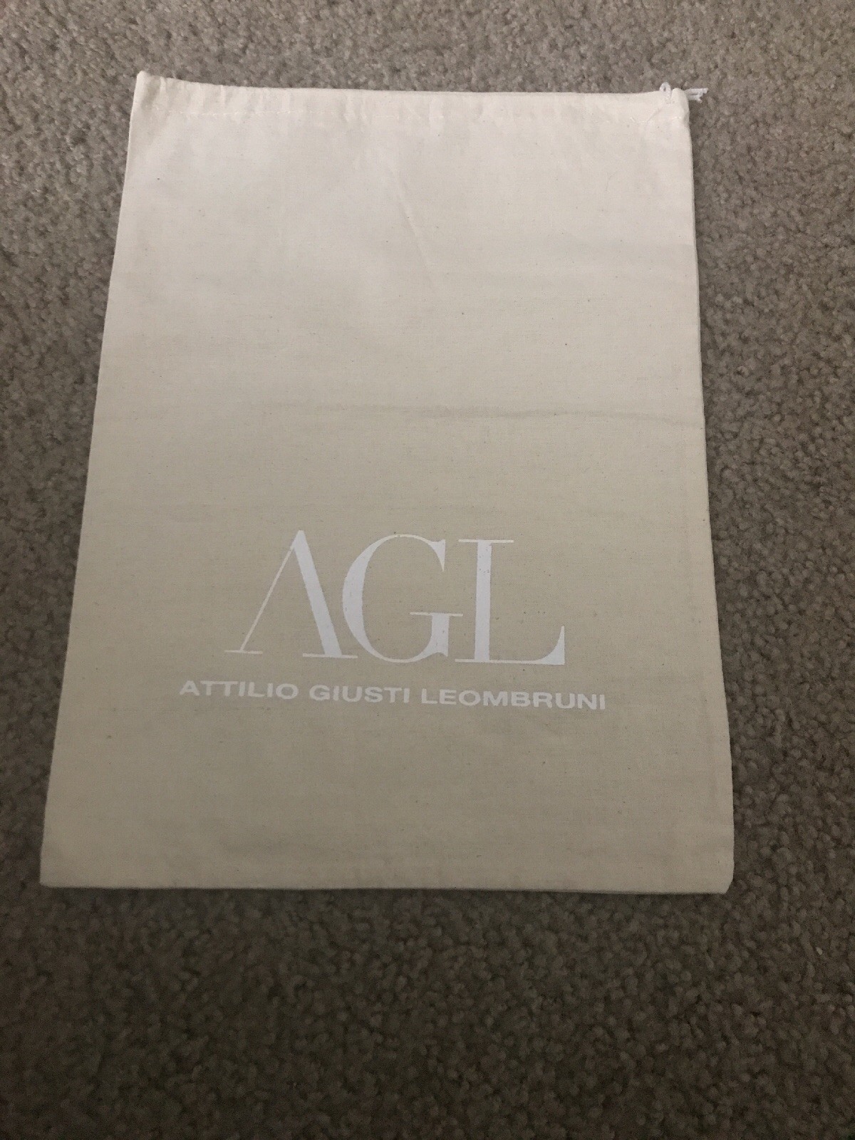 Authentic AGL Drawstring Dust Protection Bag for Shoes Purses 13.5” x 10” NEW