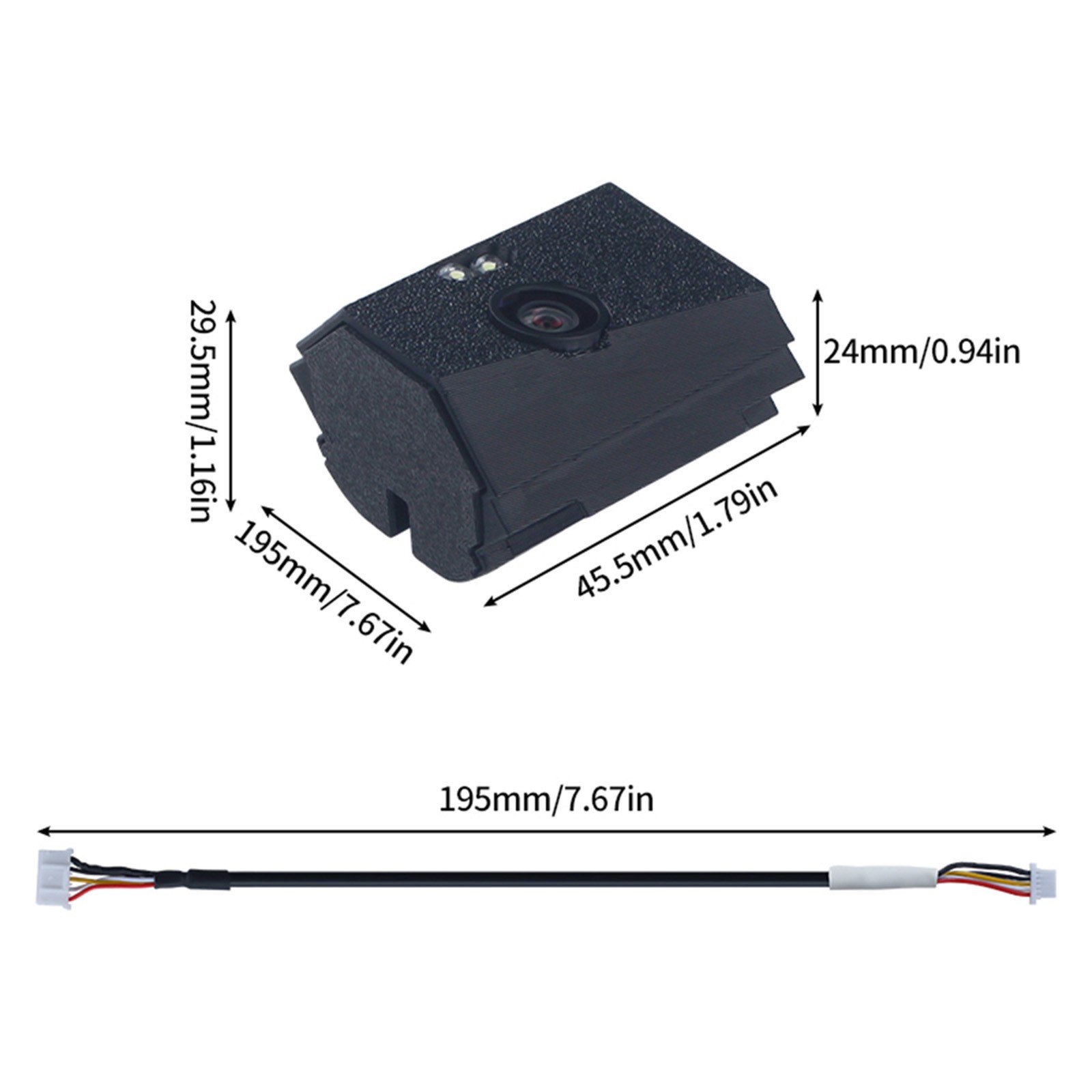 For Flashforge Adventurer 5M/ 5M Pro 3D Printer Camera Assembly & Extension Cord