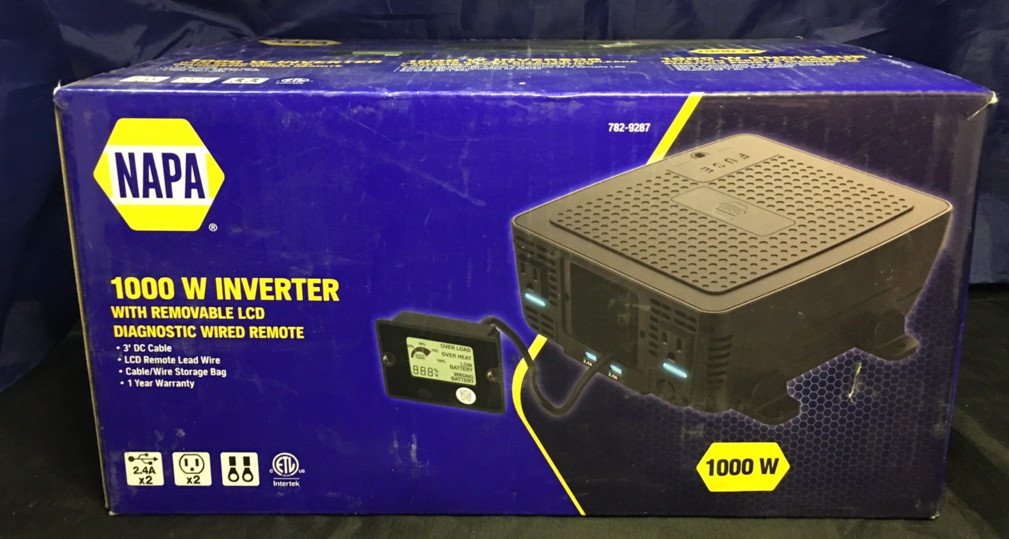 Napa 1000w inverter W/Removable LCD Diagnostic Remote - Brand New -Free Shipping