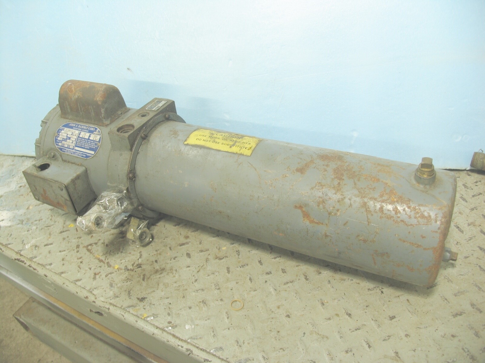 3/4hp JOHN BARNES 115/230VAC Electric Hydraulic Pump 240A with 16" X 5.5" Tank