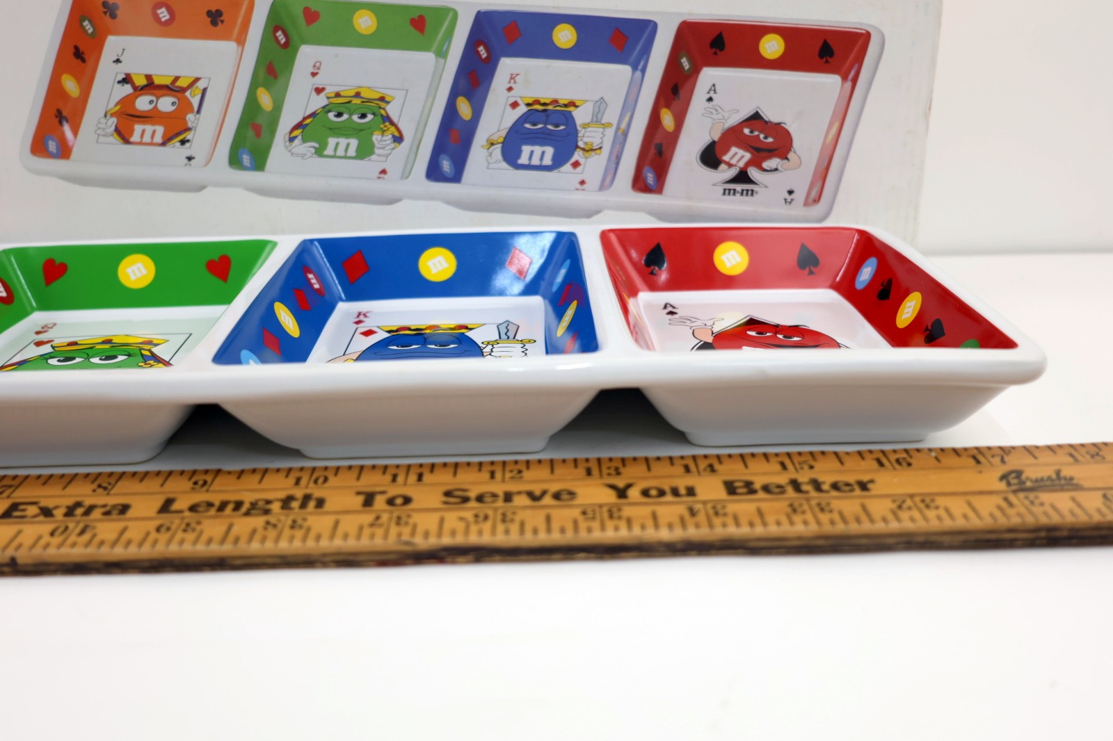 M&M’s World Las Vegas Multi Card Candy Dish with Four Compartments