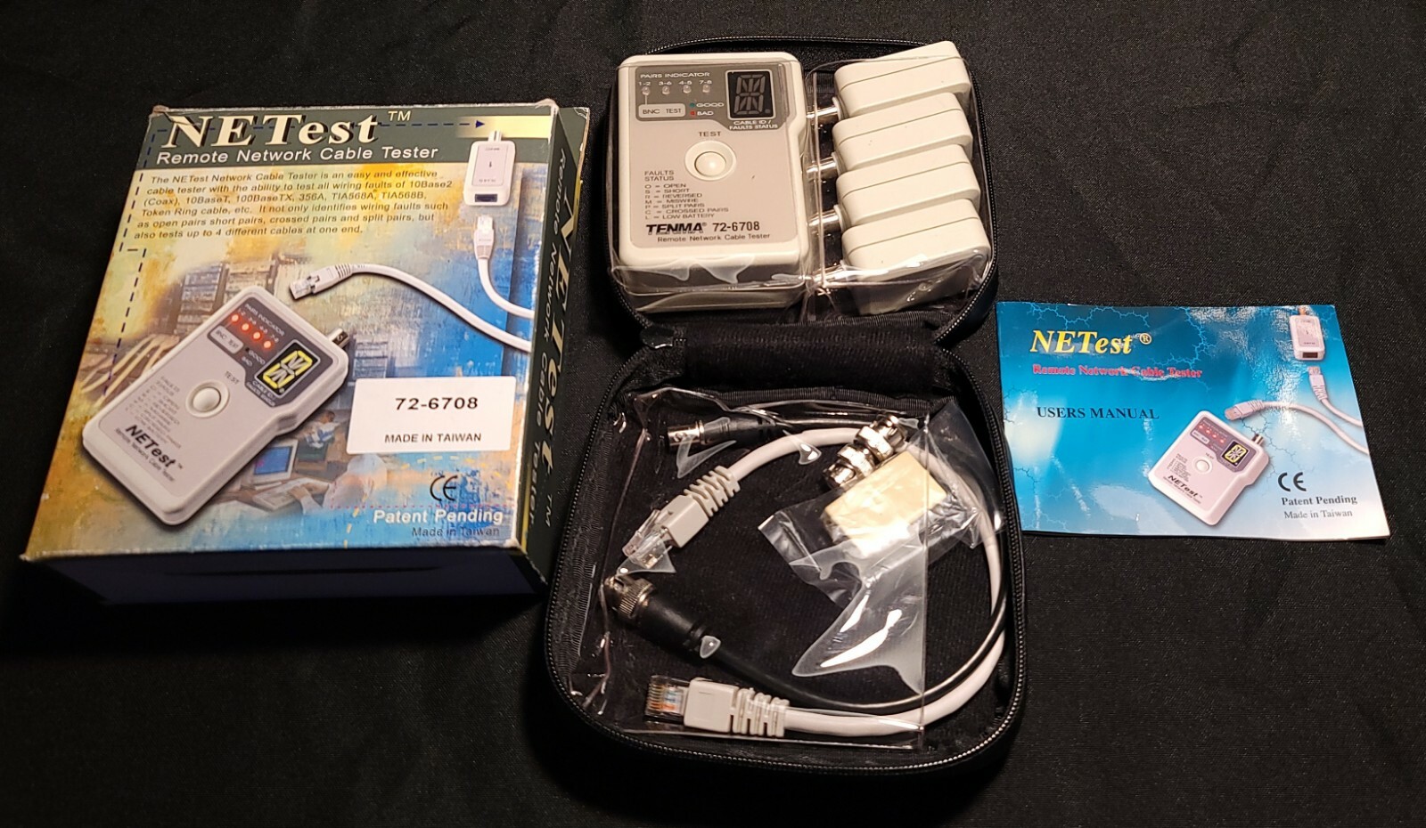 NE TEST REMOTE NETWORK CABLE TESTER