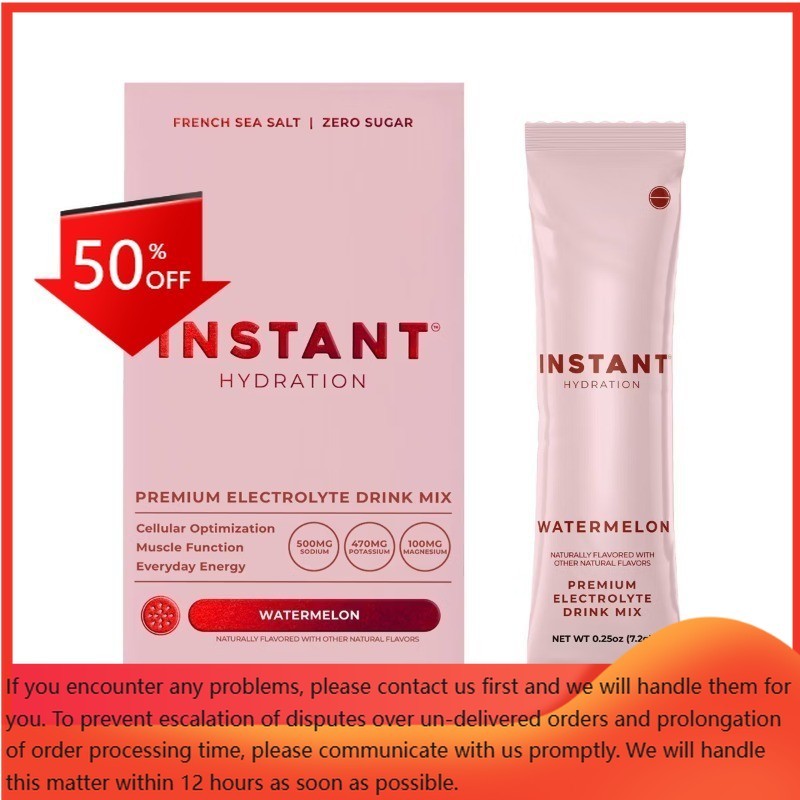 Instant Hydration Watermelon Electrolyte Drink Mix Sports Drink - 10ct/72gms