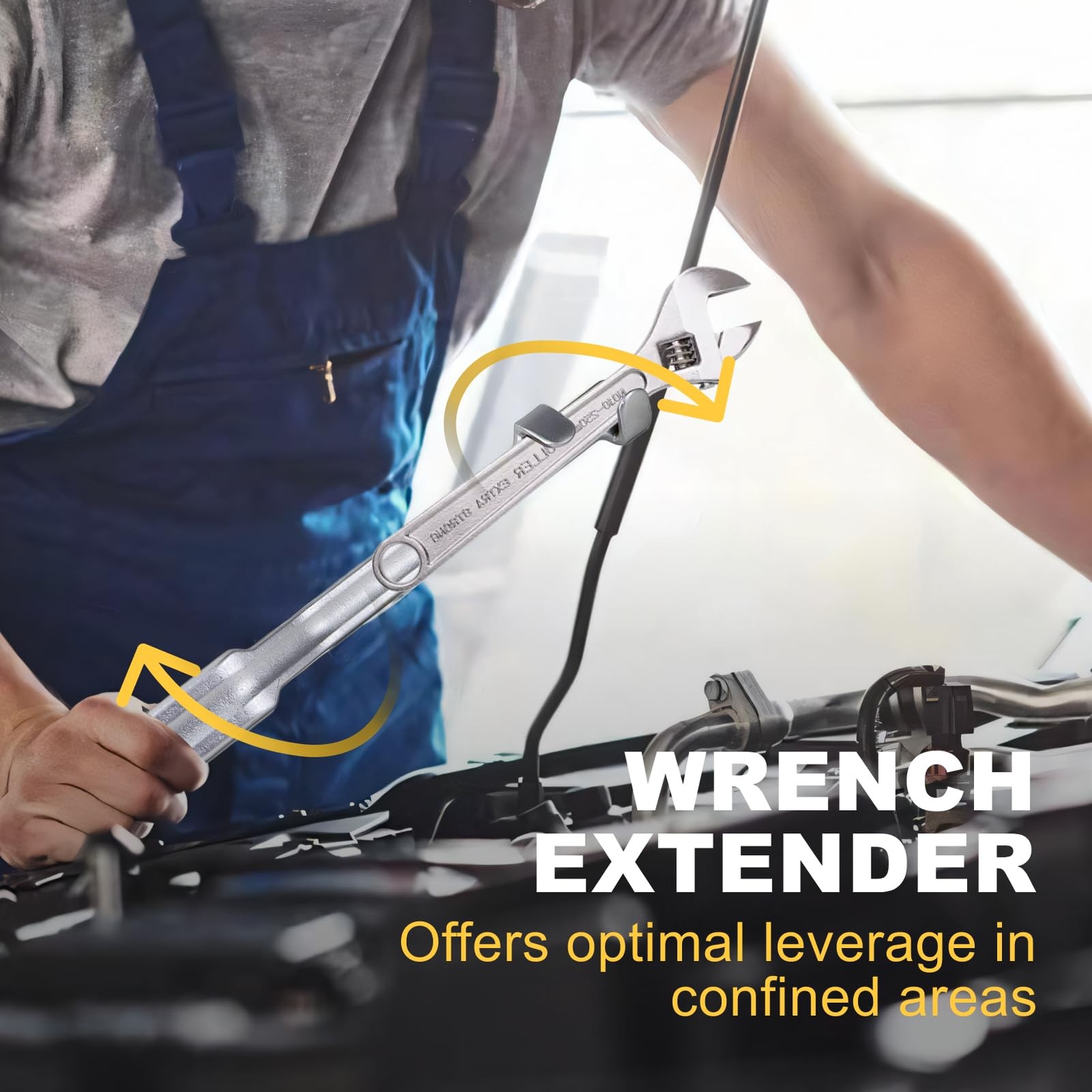 2pcs Wrench Extender Tool, Long 13.4’’ Wrench Extension for Easy to Leverage,...
