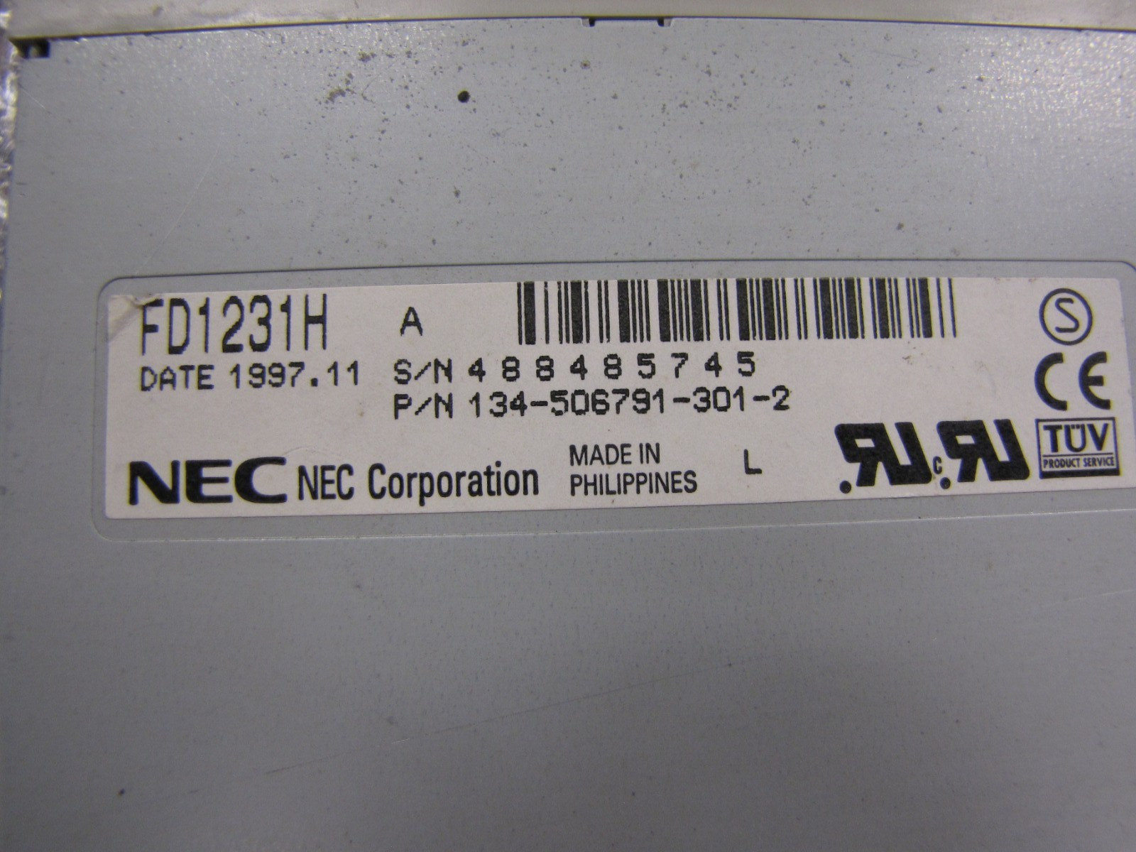 NEC FD1231H Internal Floppy Drive 3.5" - NG3