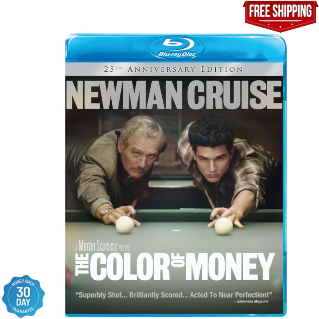 The Color Of Money Blu-ray Factory Sealed Paul Newman Tom Cruise Classic Film