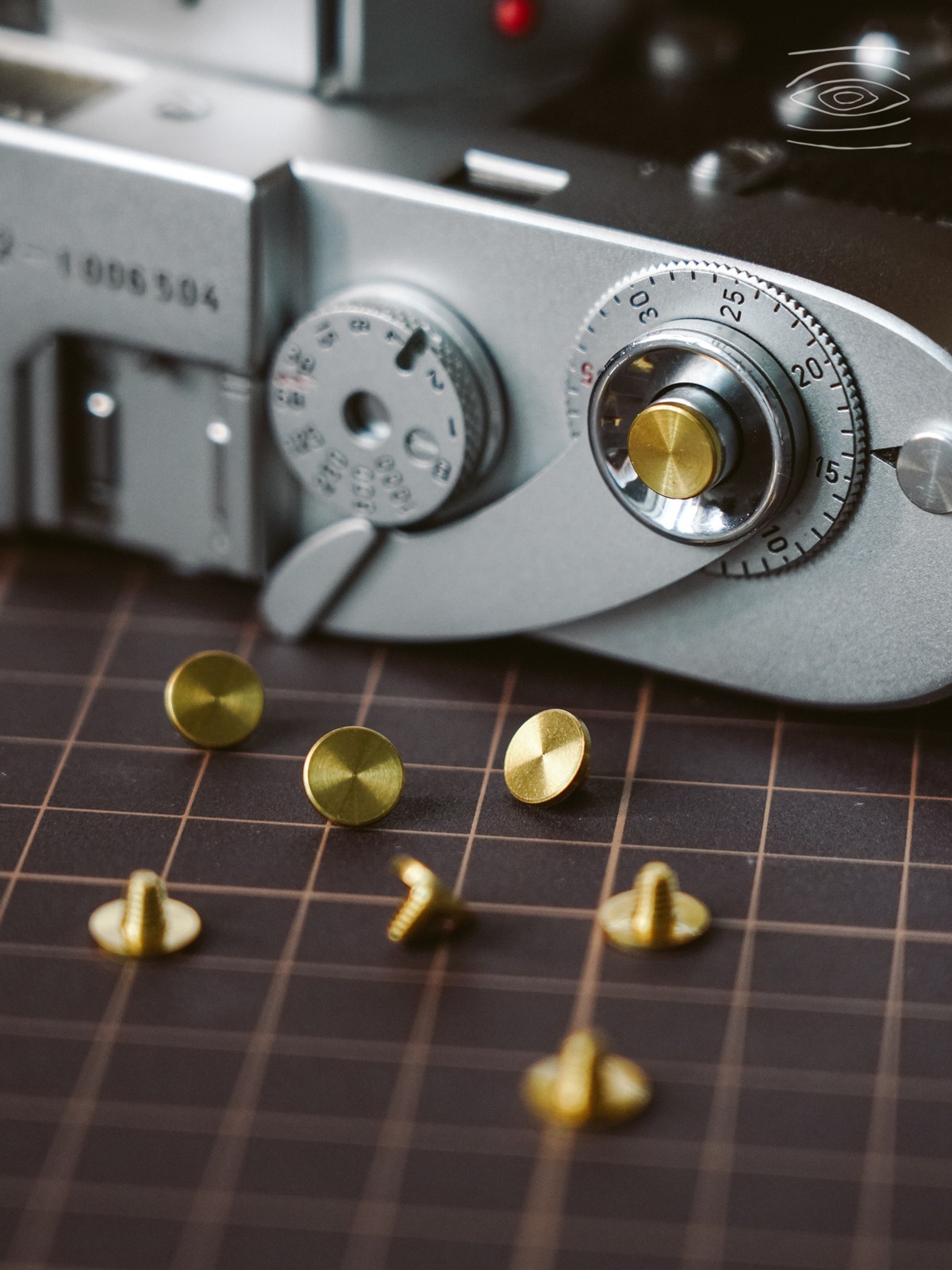 Camera Mini 7mm/8mm Brass White Copper Shutter Release Button for Fujifilm Leica