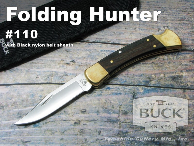 Buck BU110BRSCB Folding Hunter Folding Knife w/ Nylon Sheath