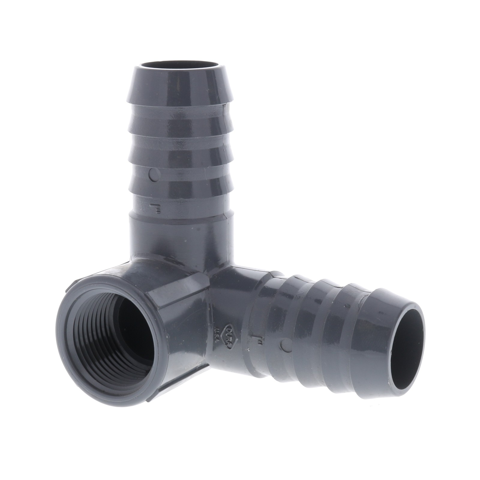Dura Barb Tubing x FPT Side Outlet Elbow Adapter