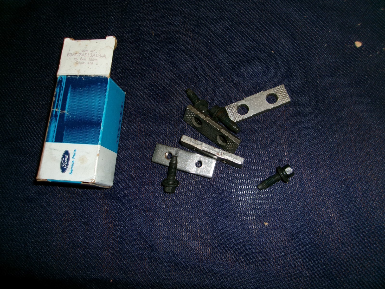 OEM FORD 1981/1982 ESCORT (W74) "ROOF RAIL REINFORCEMENT KIT", E3FZ-74513A06-A