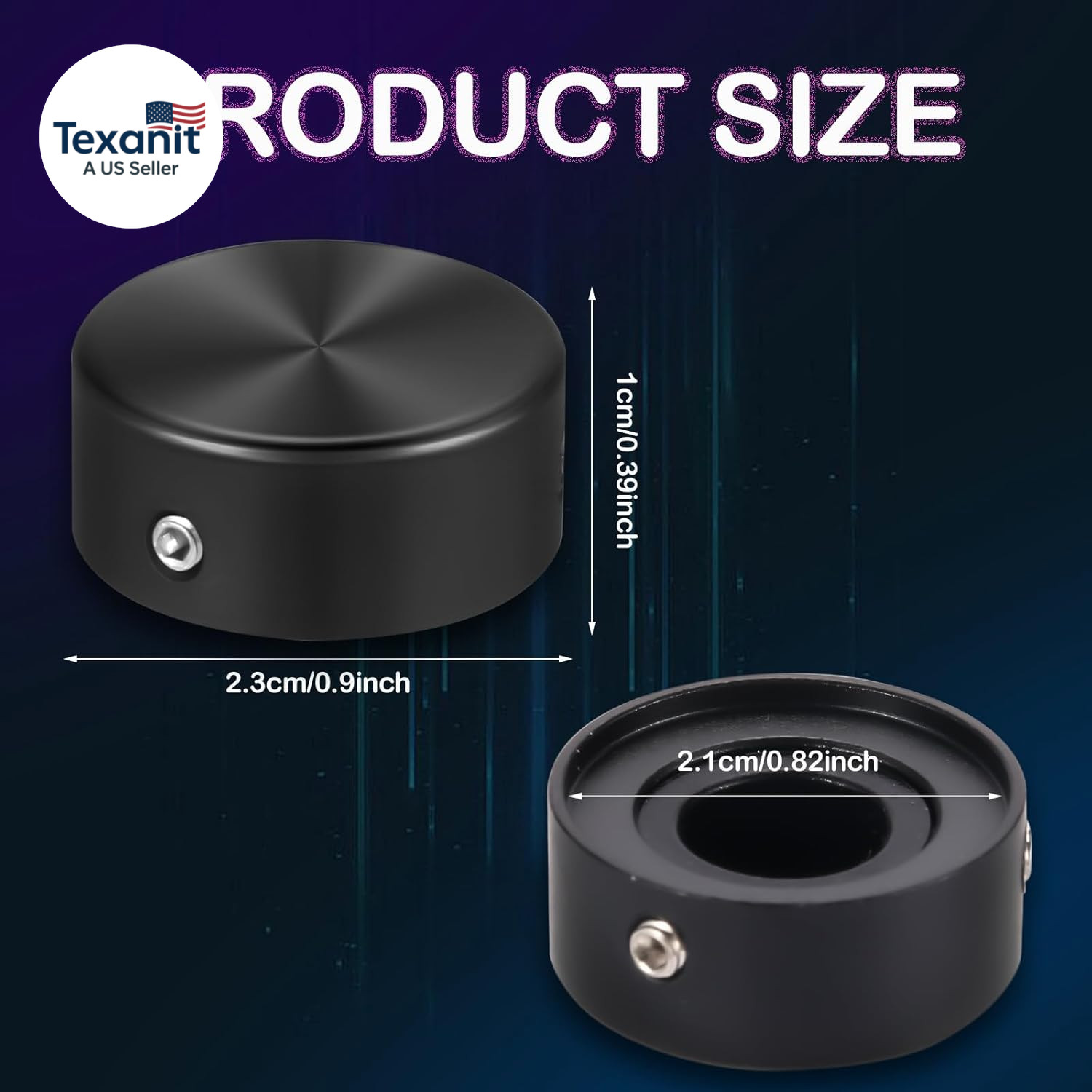 Guitar Effect Footswitch Topper, 4-Pack, Multiple Colors, Non-Slip Comfort Cap (