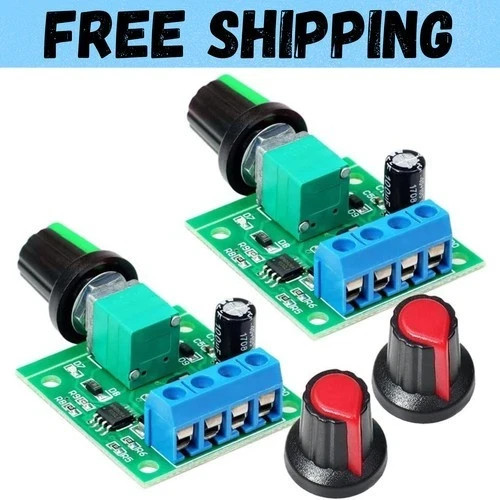 2pcs PWM Low Voltage Motor Speed Controller DC 1.8V 3V 5V 6V 12V 2A 1803BK 18...