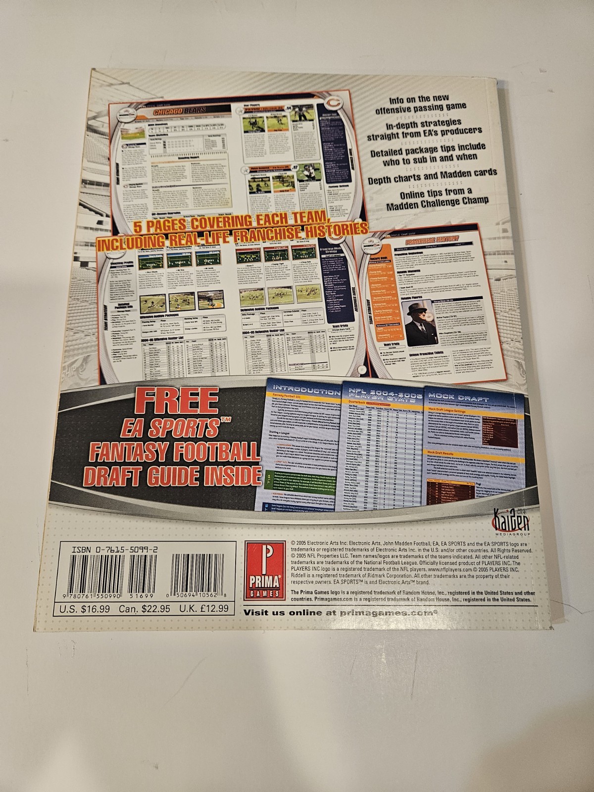 Prima's Official Strategy Guide Video Game Madden NFL 06