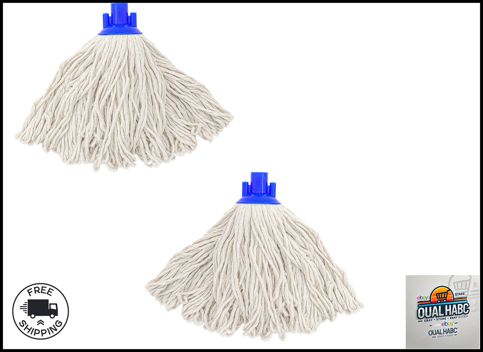Cotton String Screw on Mop Replacement Head Compatible with All Standard US Pole
