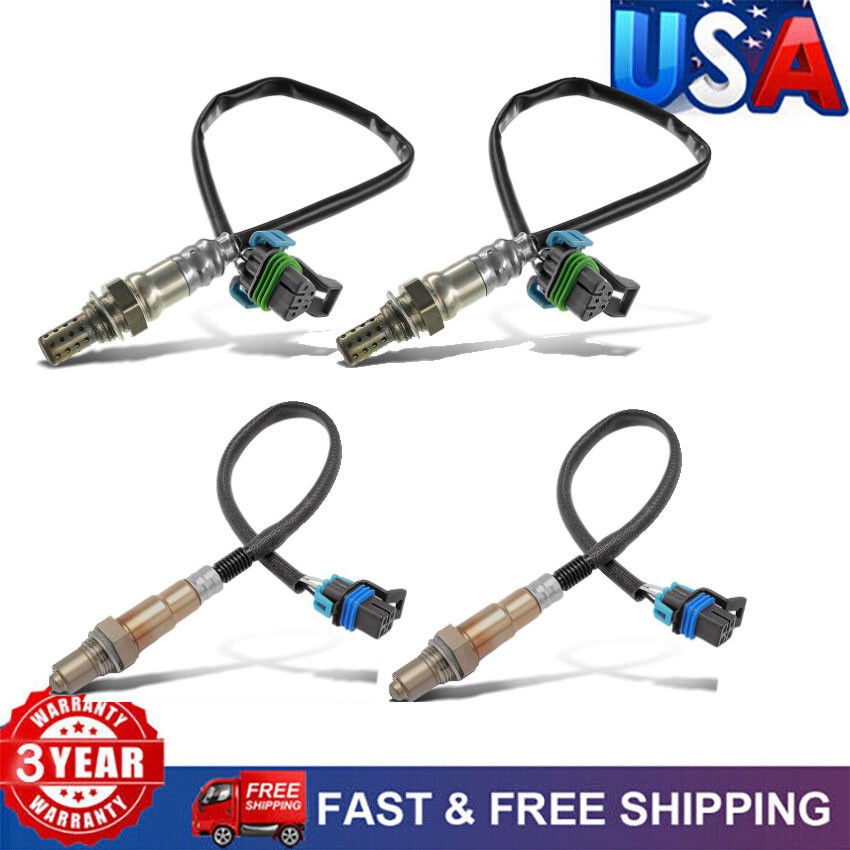 Set of 4 Oxygen O2 Sensor Up+Downstream For Chevrolet Camaro 3.6L V6 2010-2015