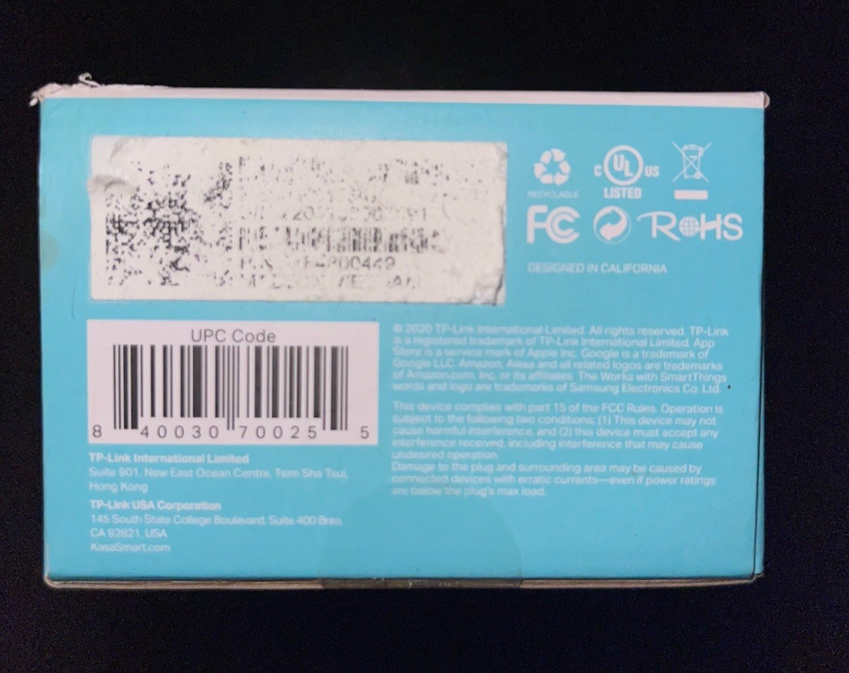 TP-LINK Smart Wi-fi Plug Mini - White (HS105) NEW Sealed
