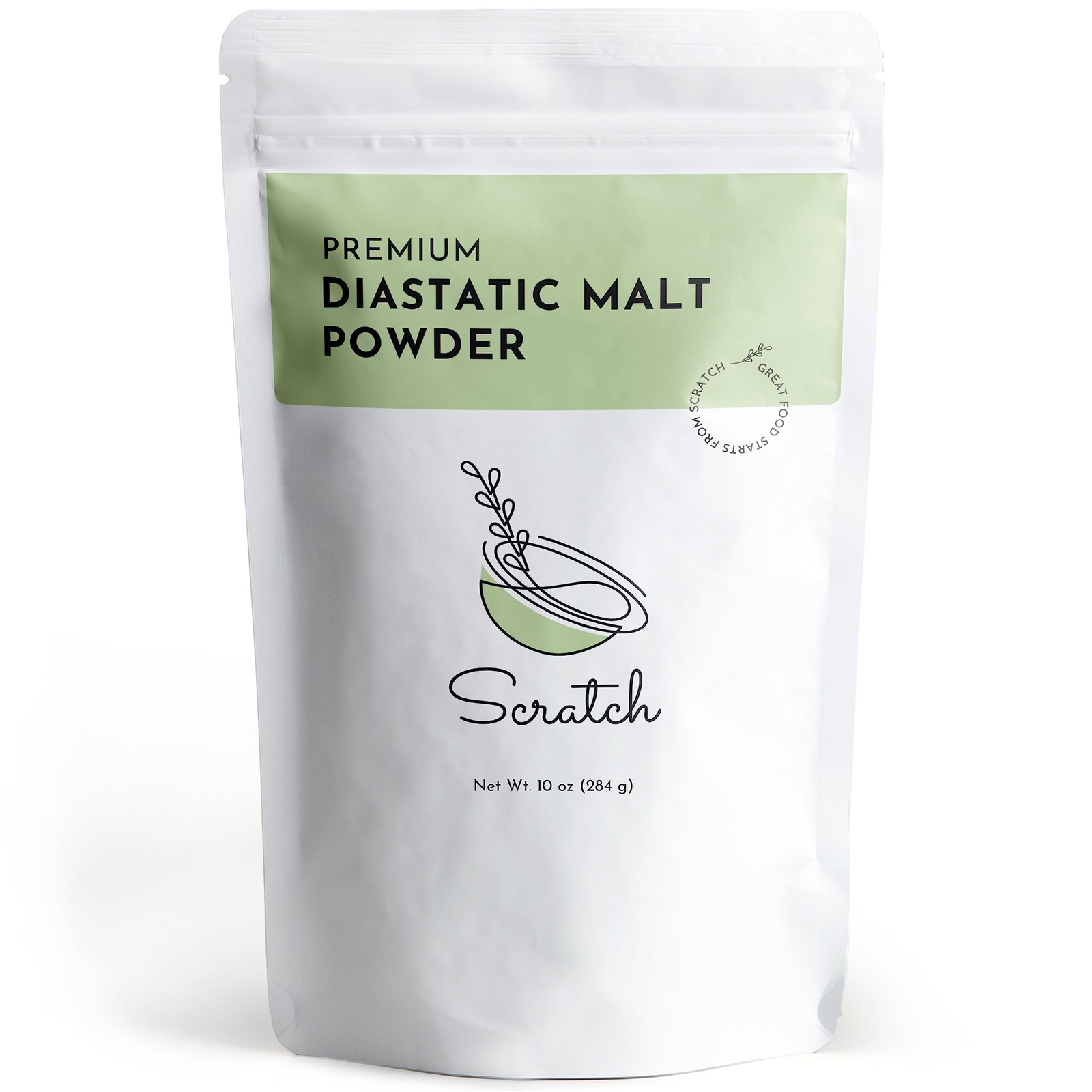 Scratch Diastatic Malt Powder for Baking - (10oz) Dried 10 Ounce (Pack of 1)