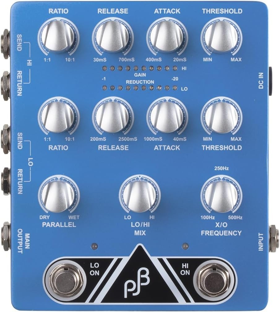 PHIL JONES BASS Phil Jones Base X2C Dual Band Compressor CROSS Blue New
