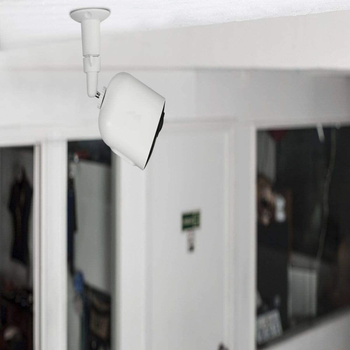 Security Camera Wall Mount Adjustable, Adjustable for Kitchen Home (White)