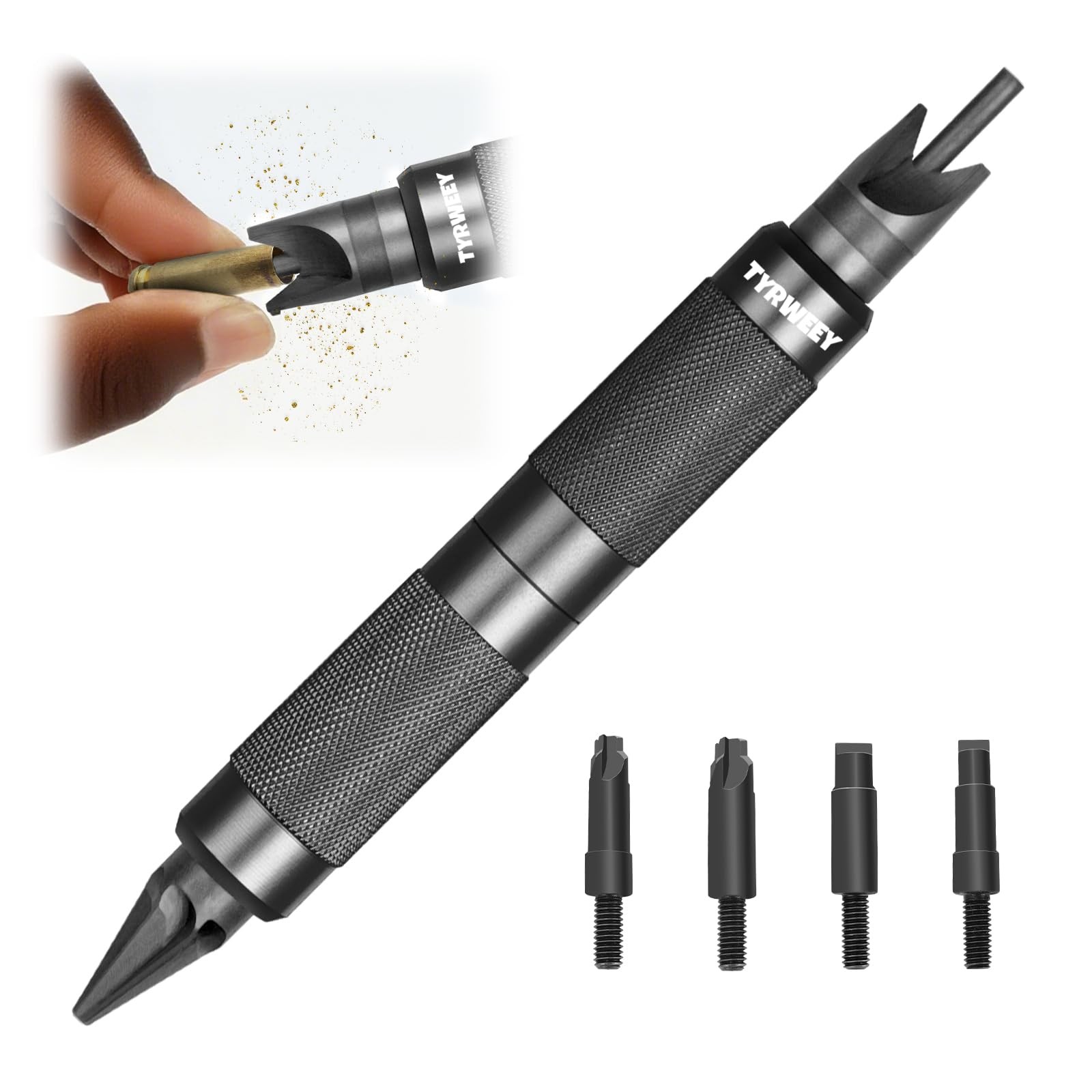TYRWEEY Case Prep Multitool, Chamfer Deburring Tools for Black