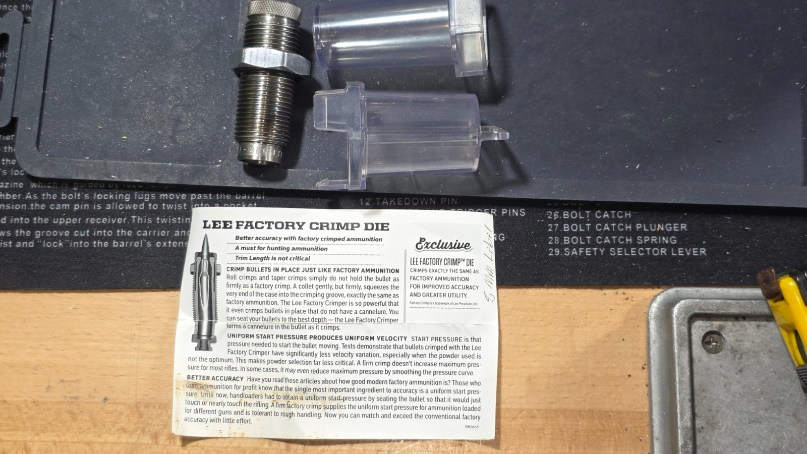Lee Precision 8mm Lebel Factory Crimp Die (FCD)