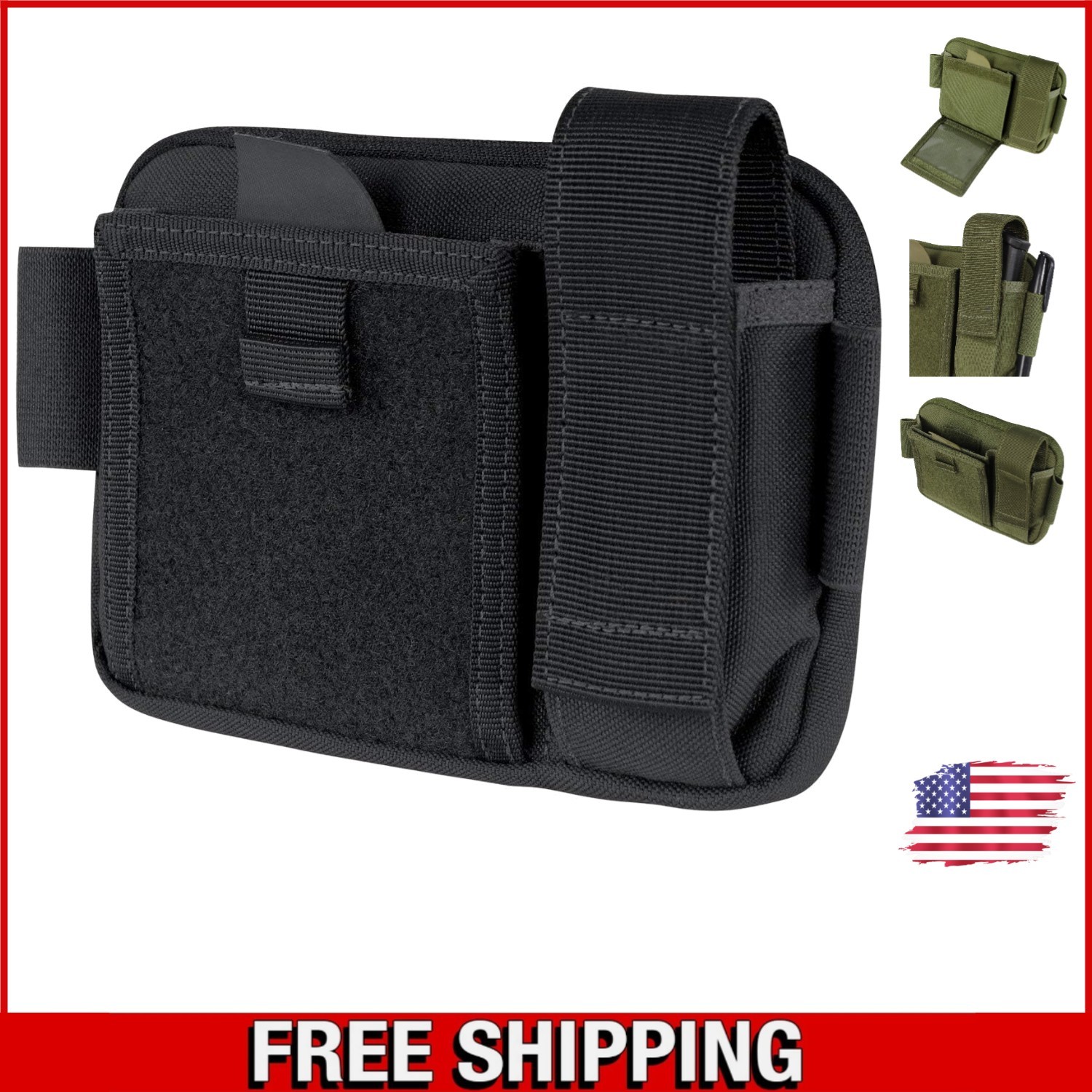 Black Condor Elite Annex Pouch - Organized Storage with Zipper and 2 Pockets