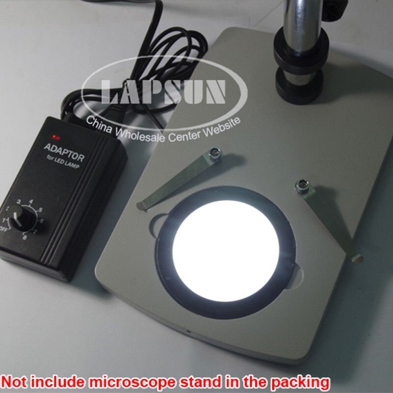 95mm Round Bottom Base Supplementary Stereo Microscope LED Light Lamp Source