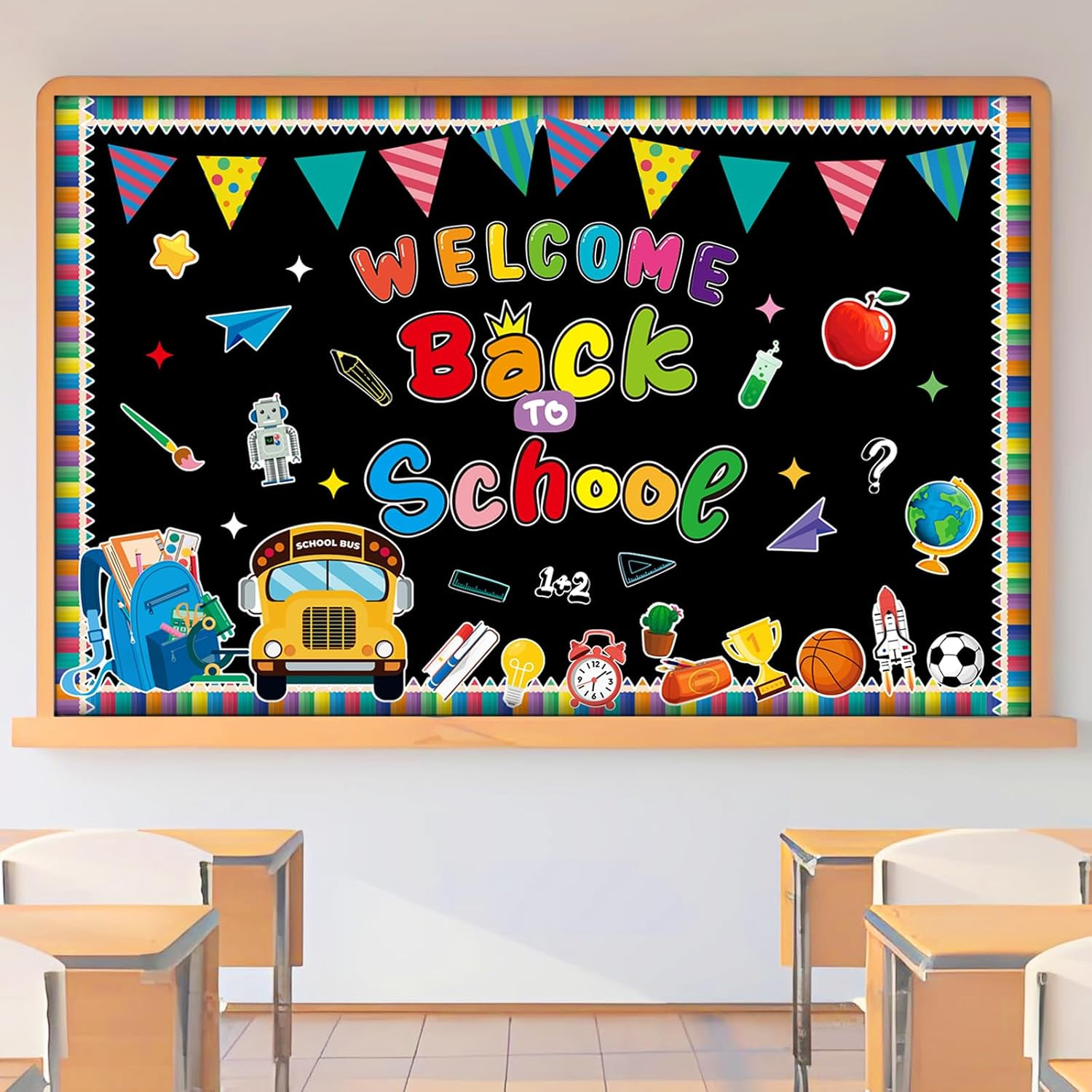 Welcome Back to School Bulletin Board 87PCS, Bulletin Board Kits for Elementary