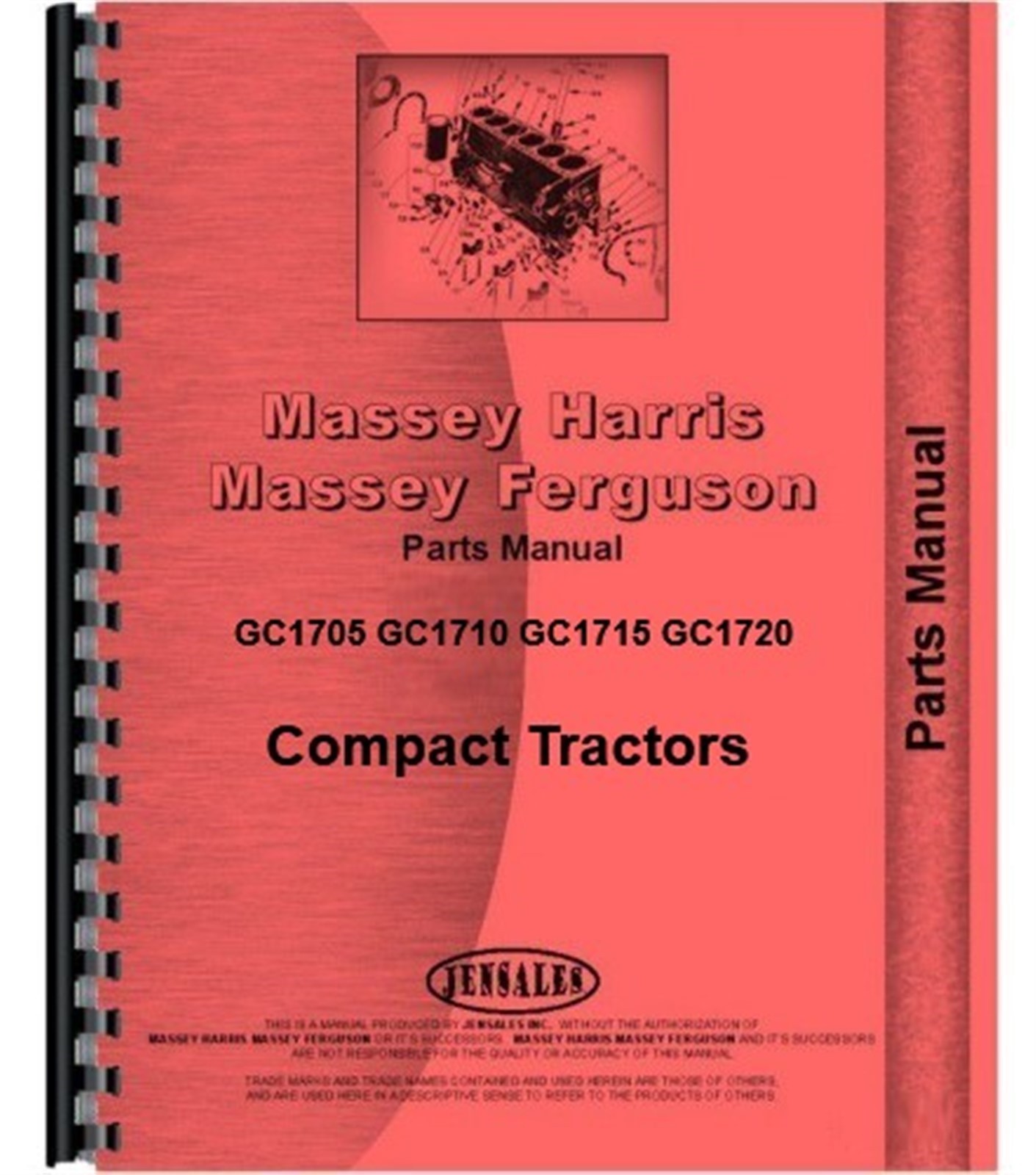 Massey Ferguson Compact Tractor Parts Manual Catalog GC1705 GC1710 GC1715 GC1720