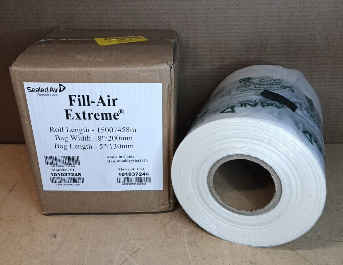 Sealed Air 101037244 Fill-Air Extreme Air Pillow Packaging Film, 8" W x 1500 Ft
