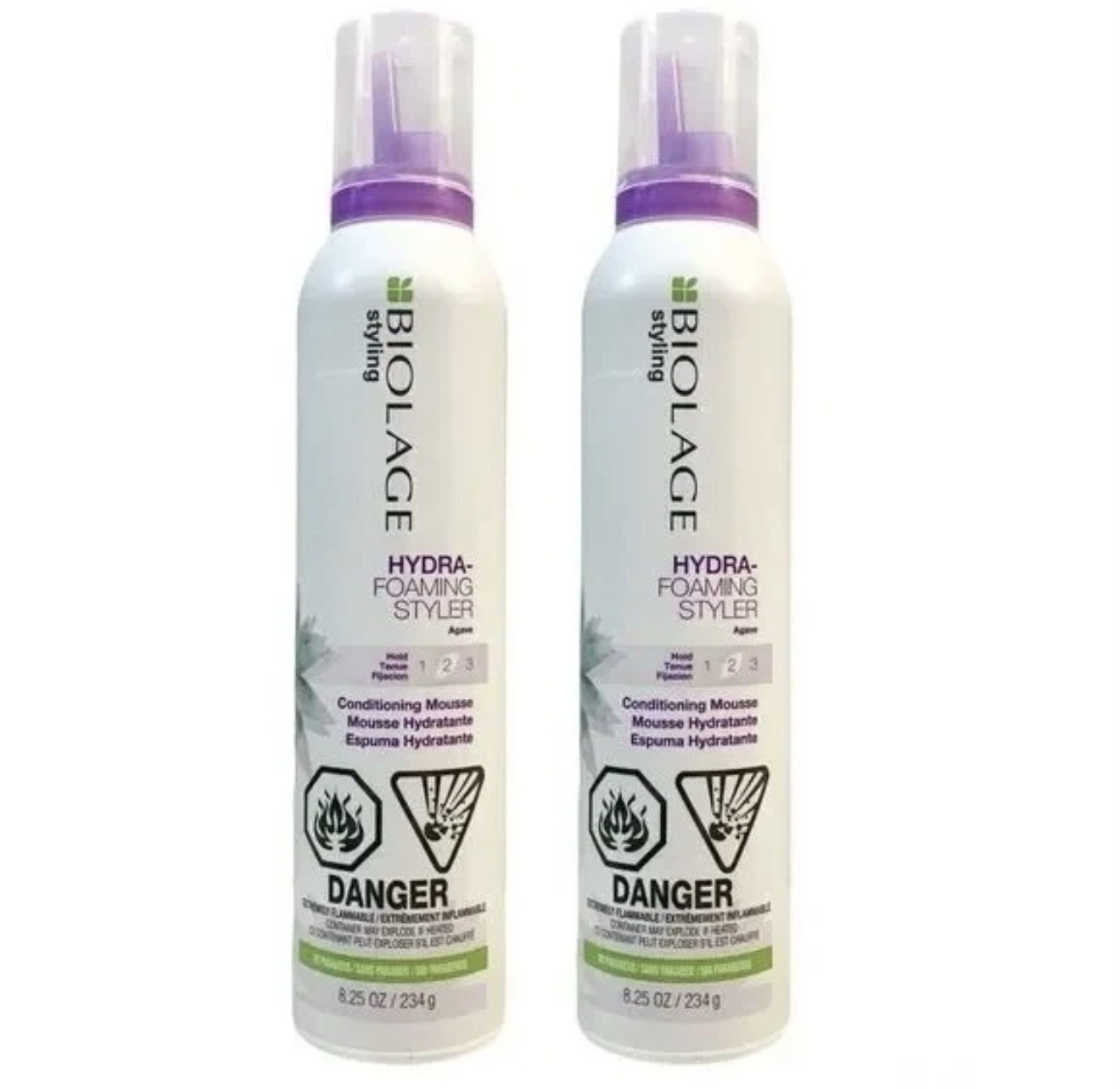 Matrix Biolage Hydra Foaming Styler Conditioning Mousse 8.25 oz. PACK OF TWO