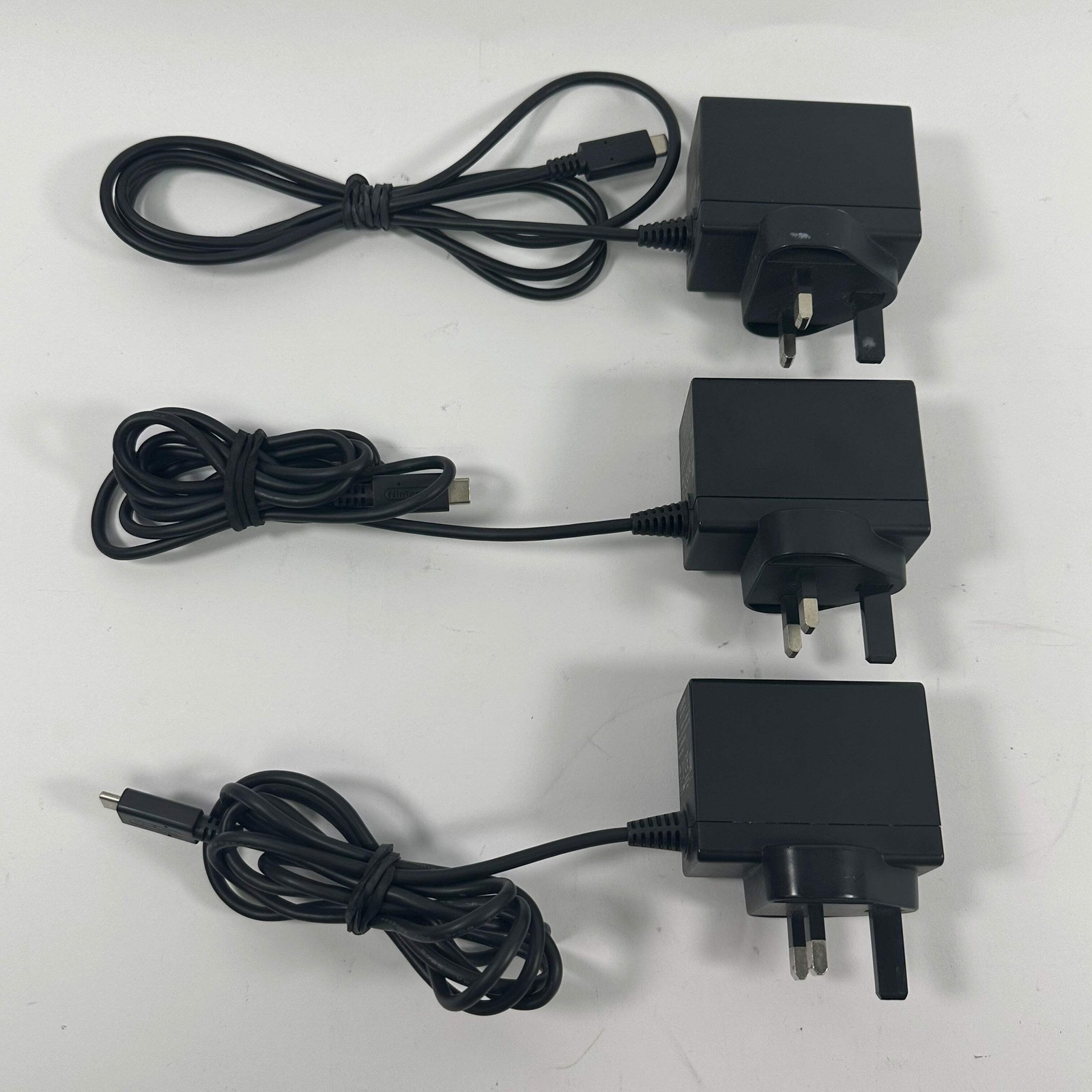 Lot of 3 Nintendo Switch AC Adaptor Chargers HAC-002(UKV)