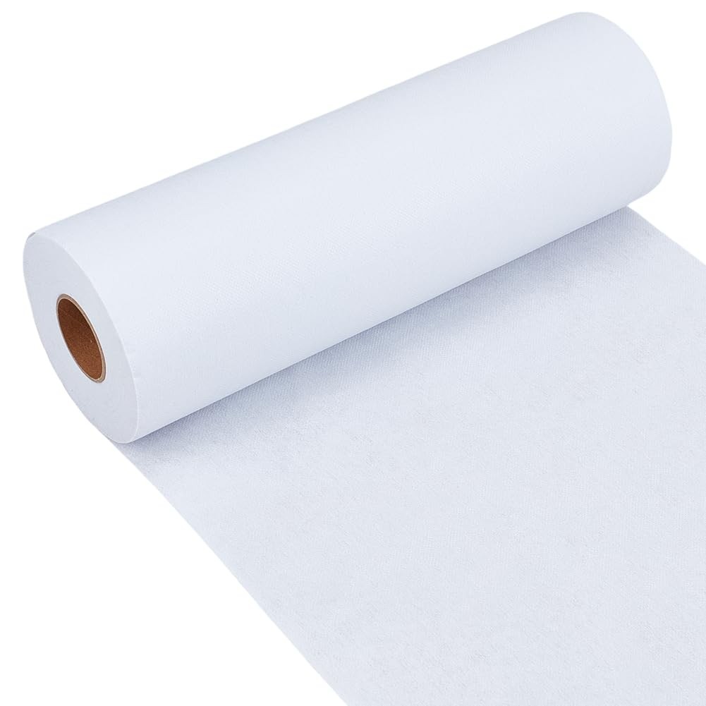 Heavy Weight 55g/ãŽ¡ White Iron-On Fusible Interfacing 11.81 Inch x 30 Yards No