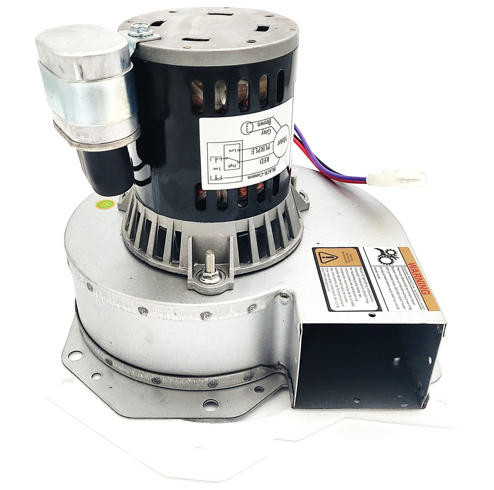 Replacement for TRANE FAN03130 DRAFT INDUCER 208-230, 50/60HZ, 2 SPEED