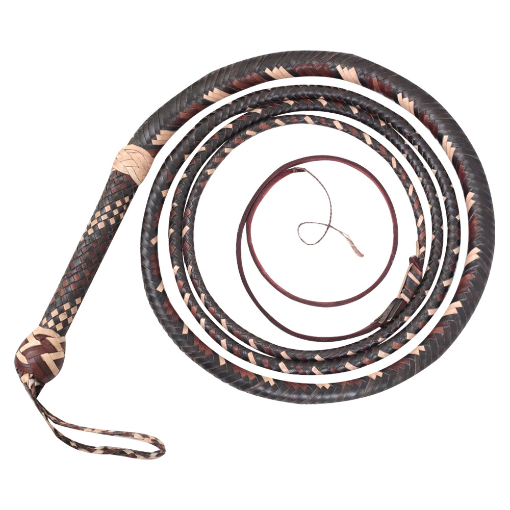 Cow Leather CUSTOM BULLWHIP Belly & Bolster Indiana JONES 4 to 12 Feet 16 Plaits