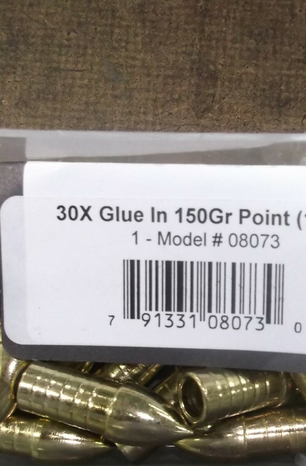 Gold Tip 30X glue in points 150 grain 7 pc only
