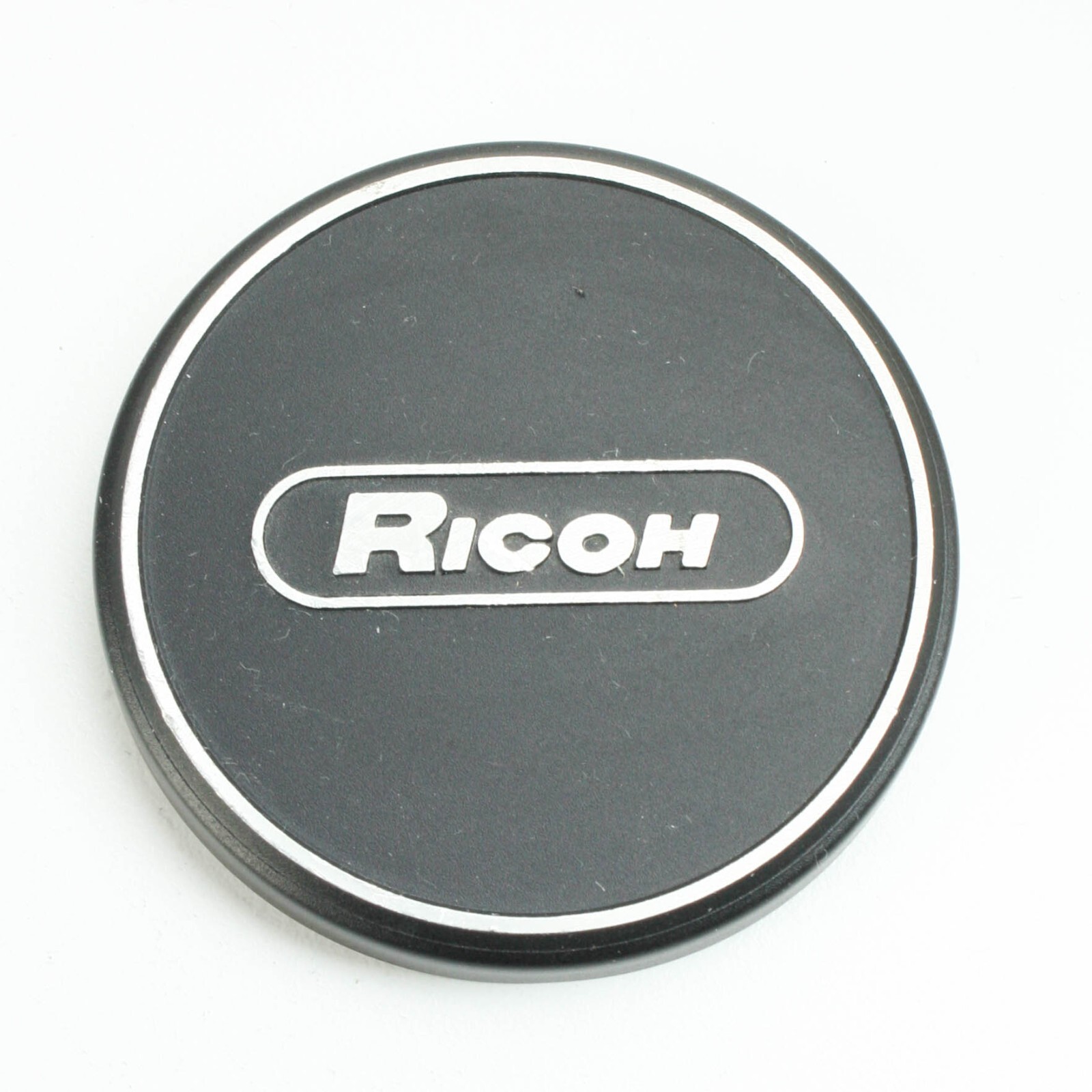Ricoh - 54mm - Black/Silver Metal Slip-On - Front Lens Cap for 52mm  - Vintage