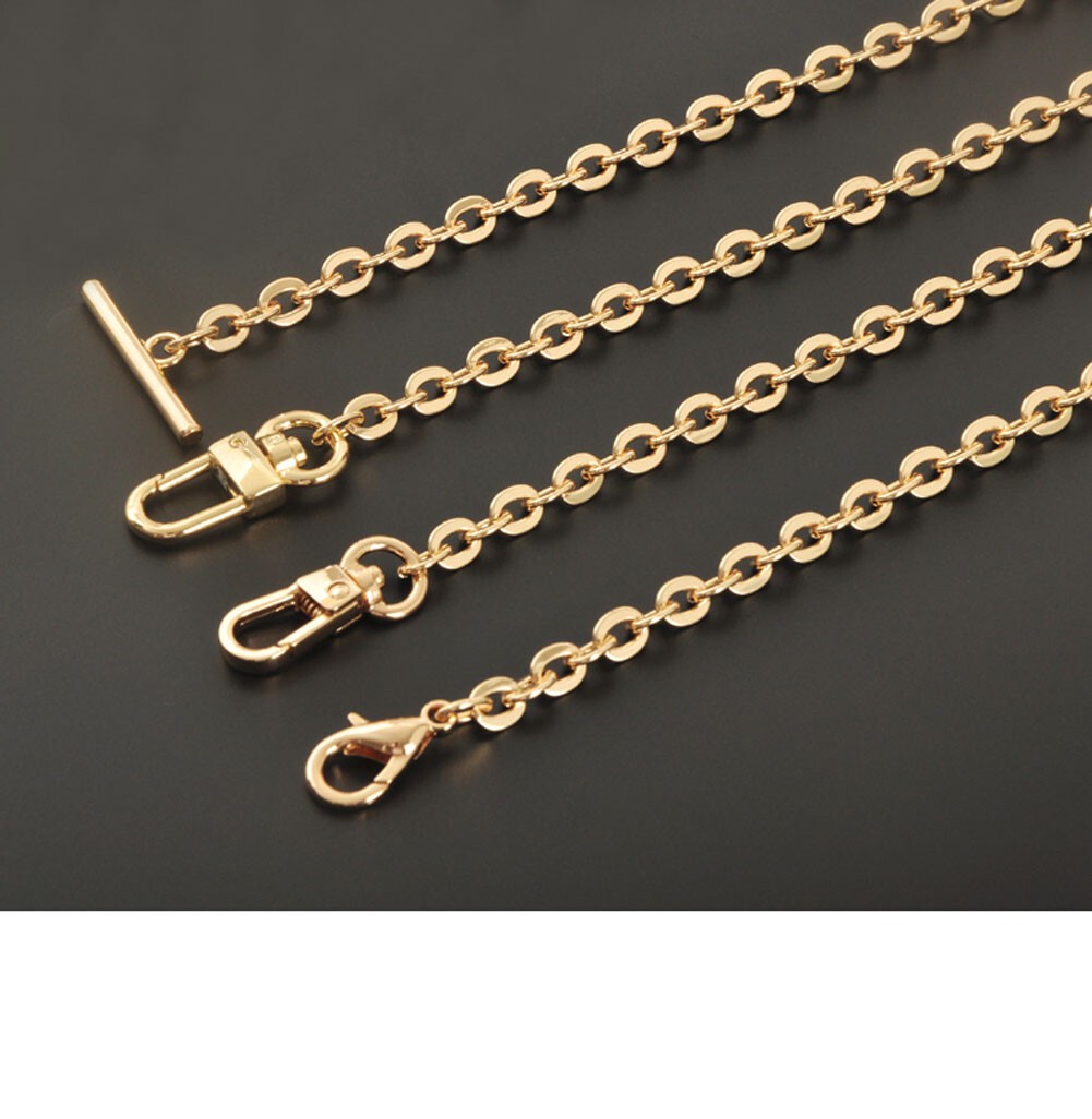 Women Replacement Crossbod Metal Purse Chain For Handbag Or Strap Bag Light Gold